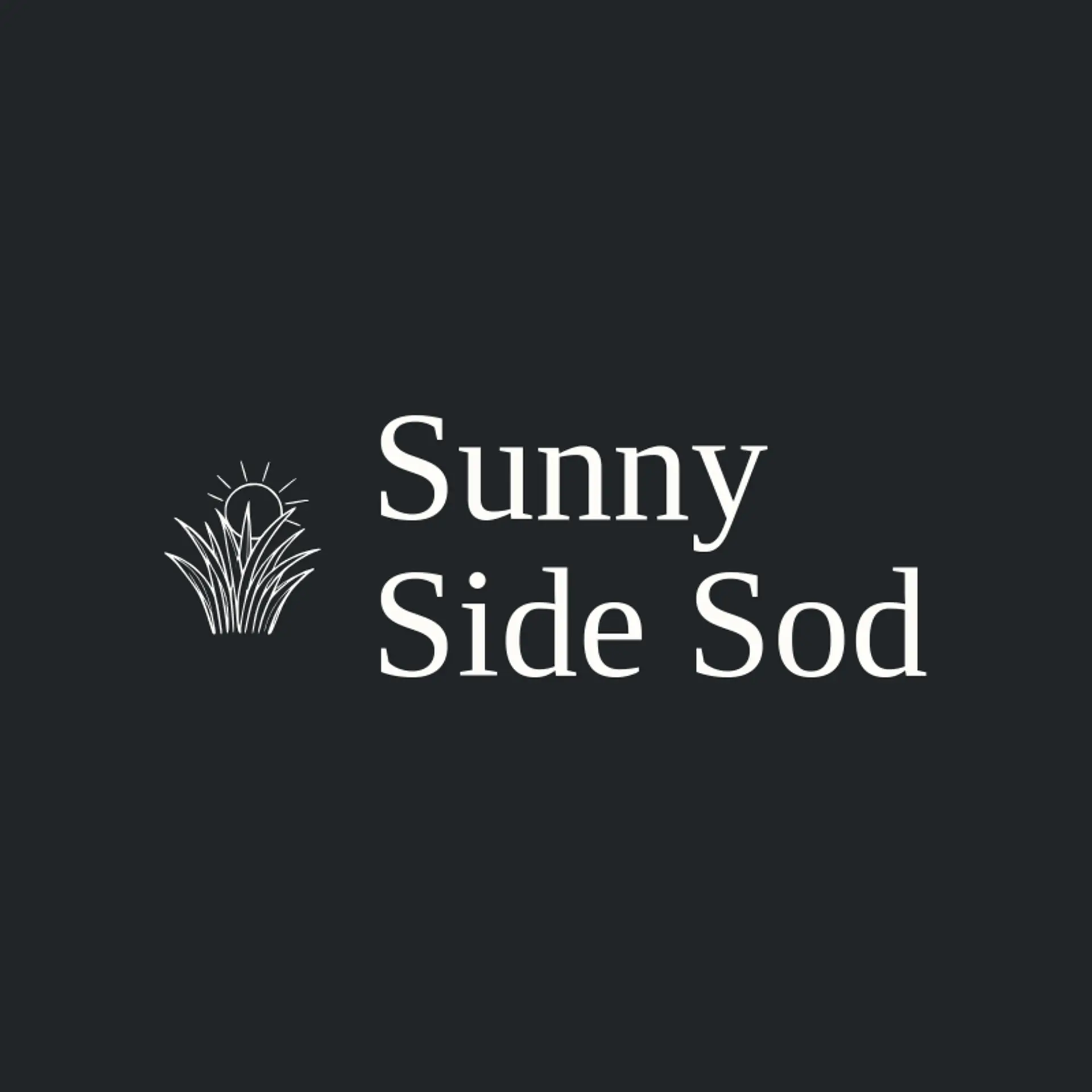 Sunny Side Sod logo for grass