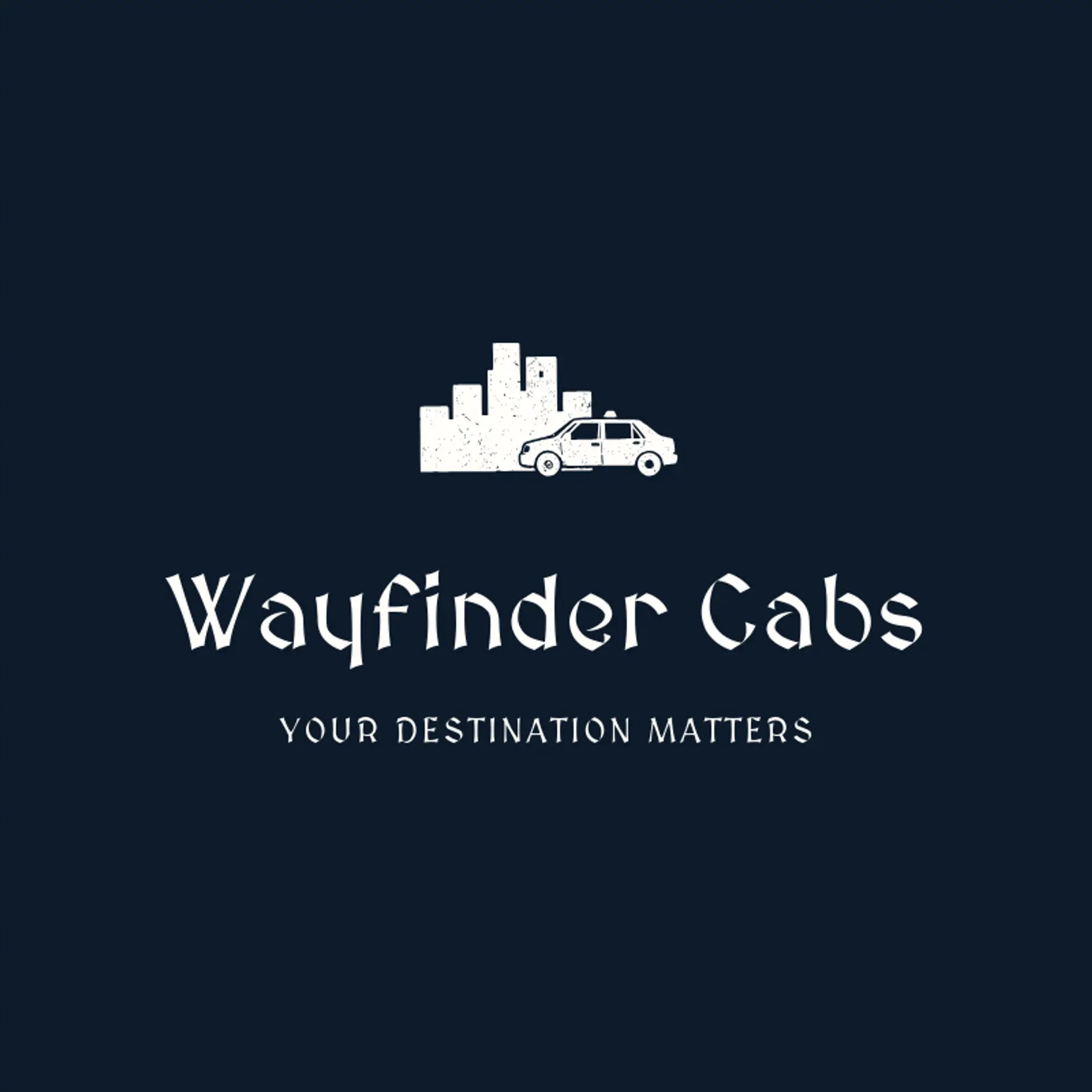 Wayfinder Cabs logo for taxi