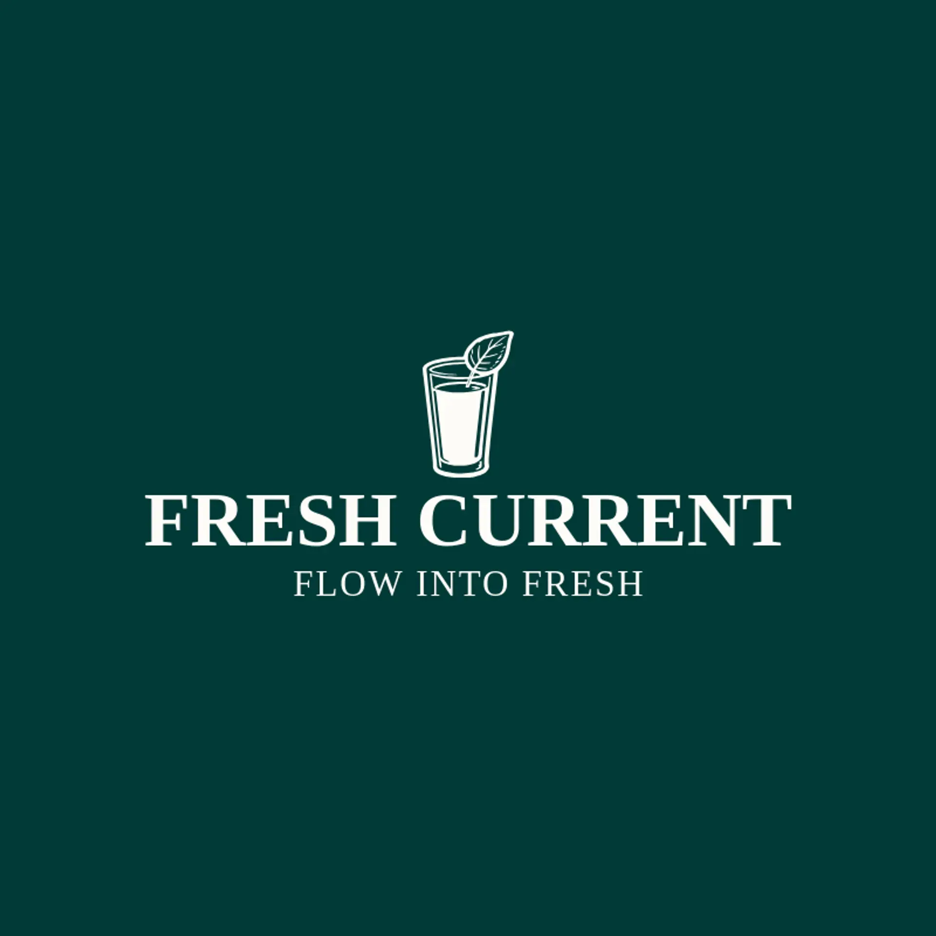 Fresh Current logo for drink