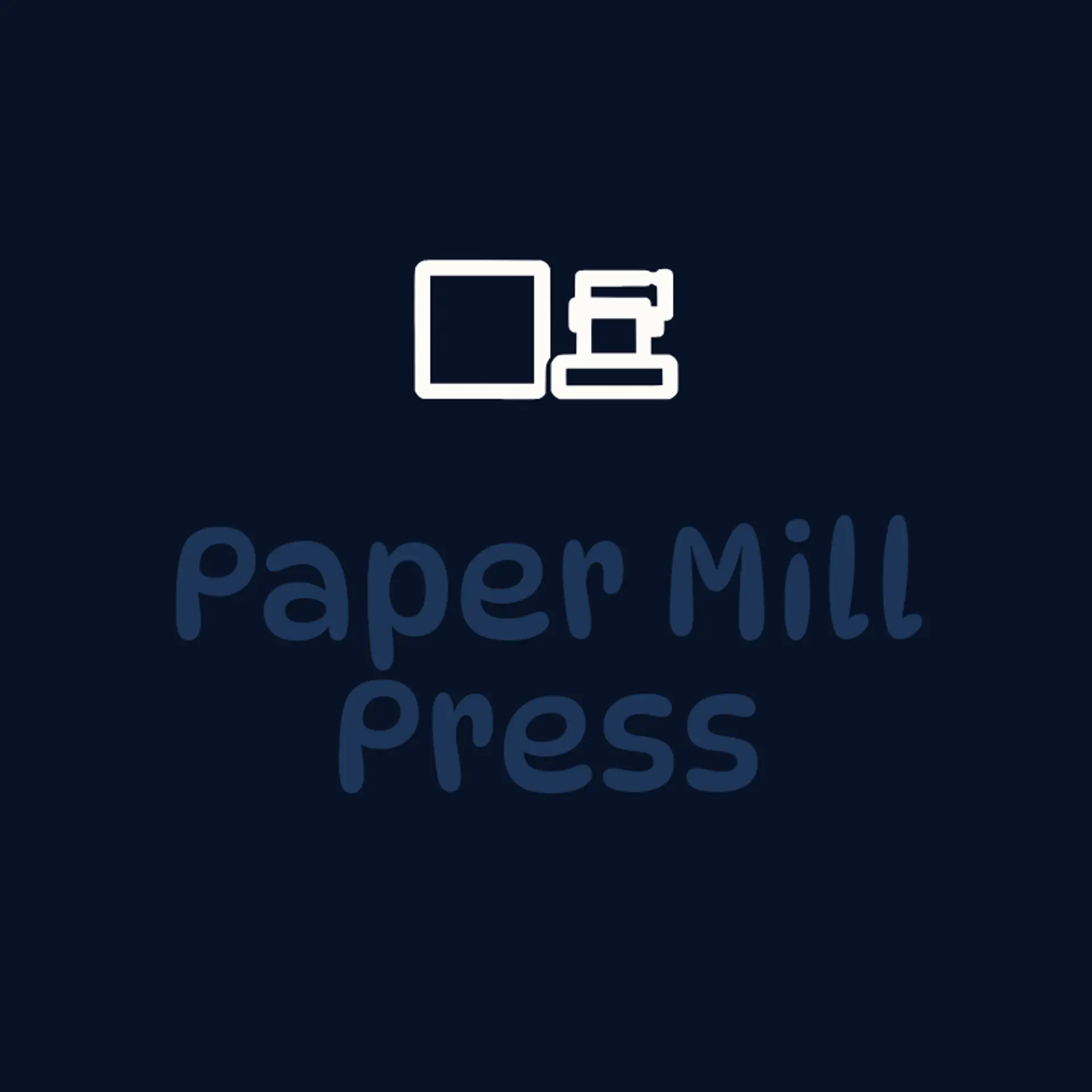 Paper Mill Press logo for printing press