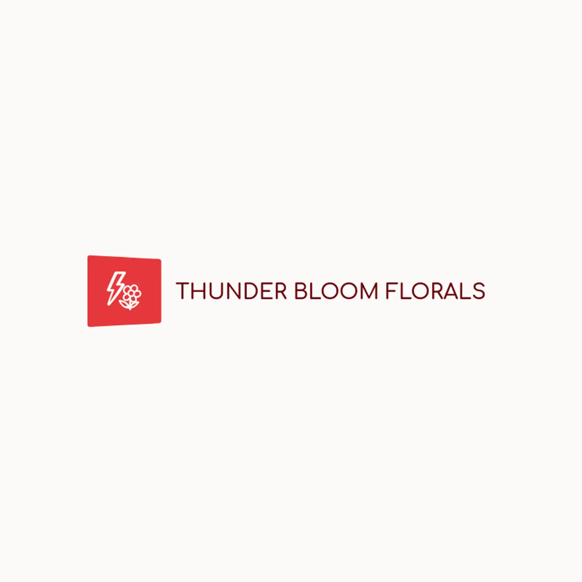Thunder Bloom Florals logo for lightning