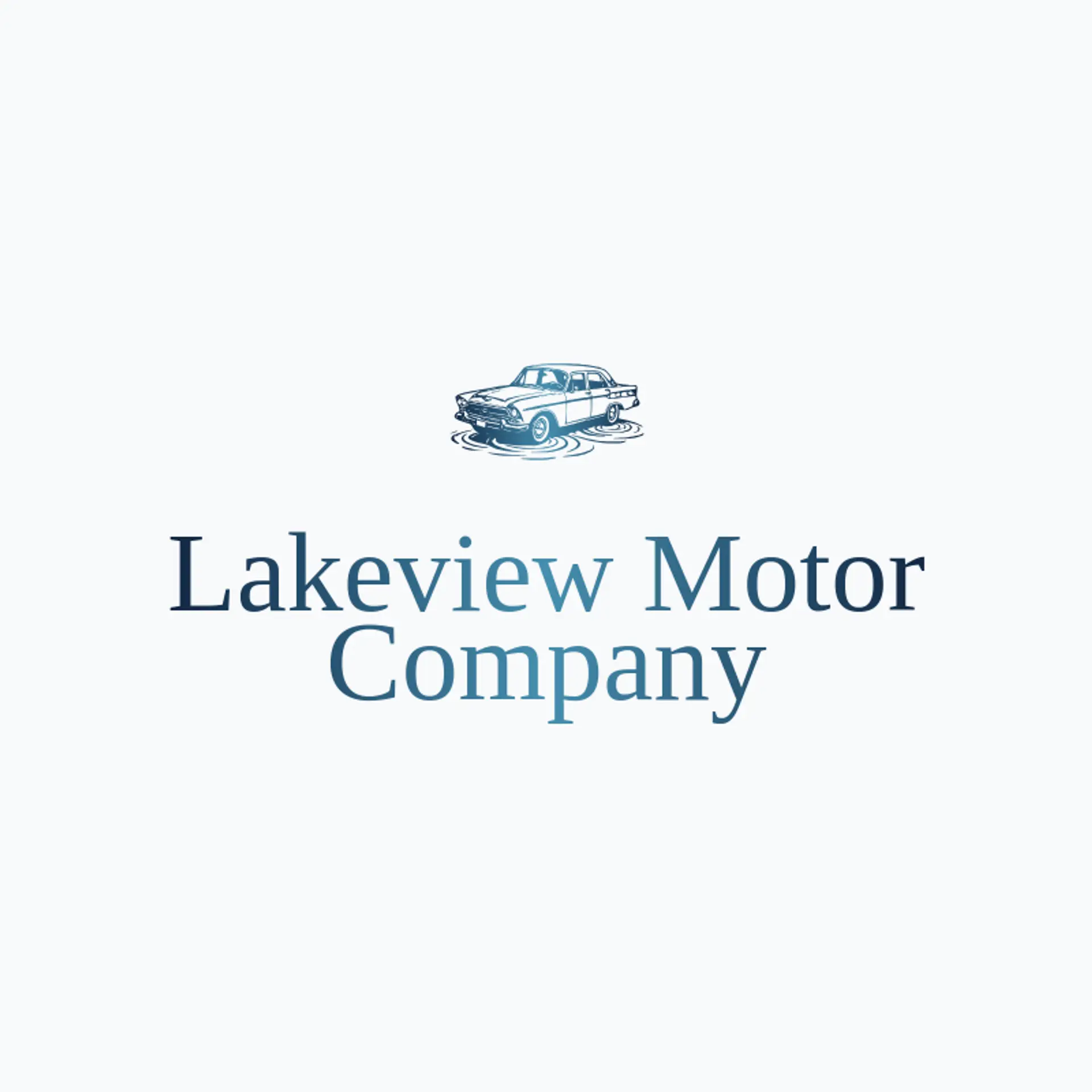 Lakeview Motor Company logo for sedan