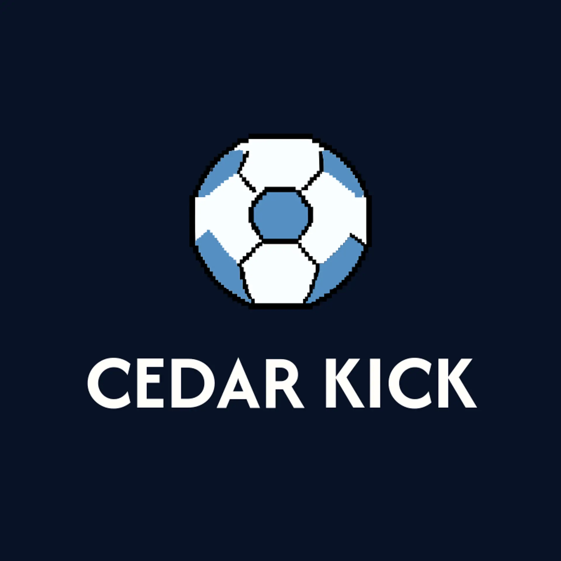 Cedar Kick logo for soccer
