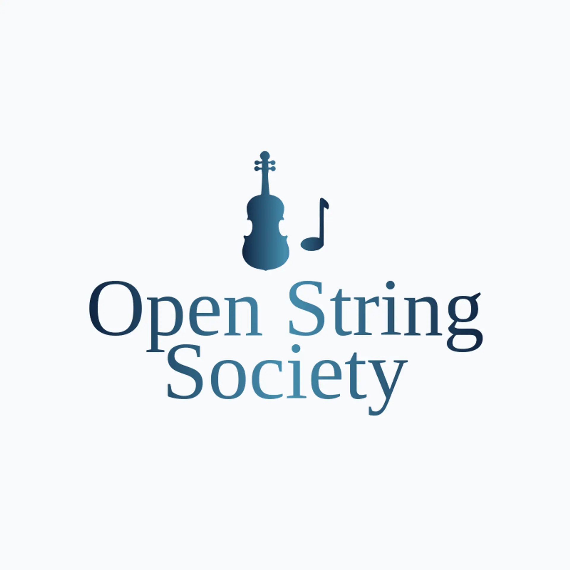 Open String Society logo for violin
