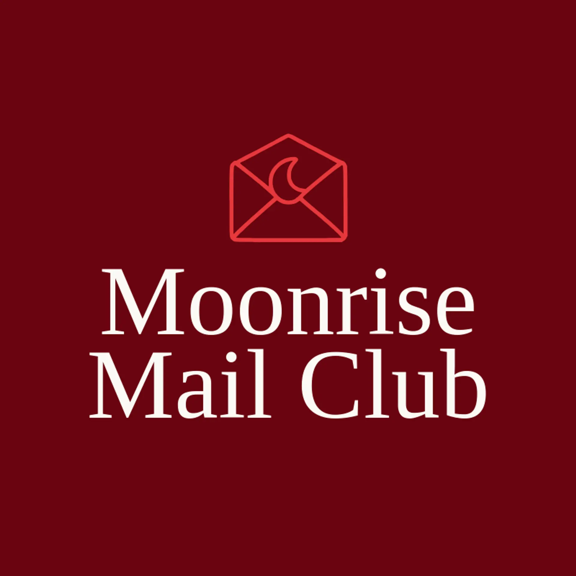 Moonrise Mail Club logo for envelope
