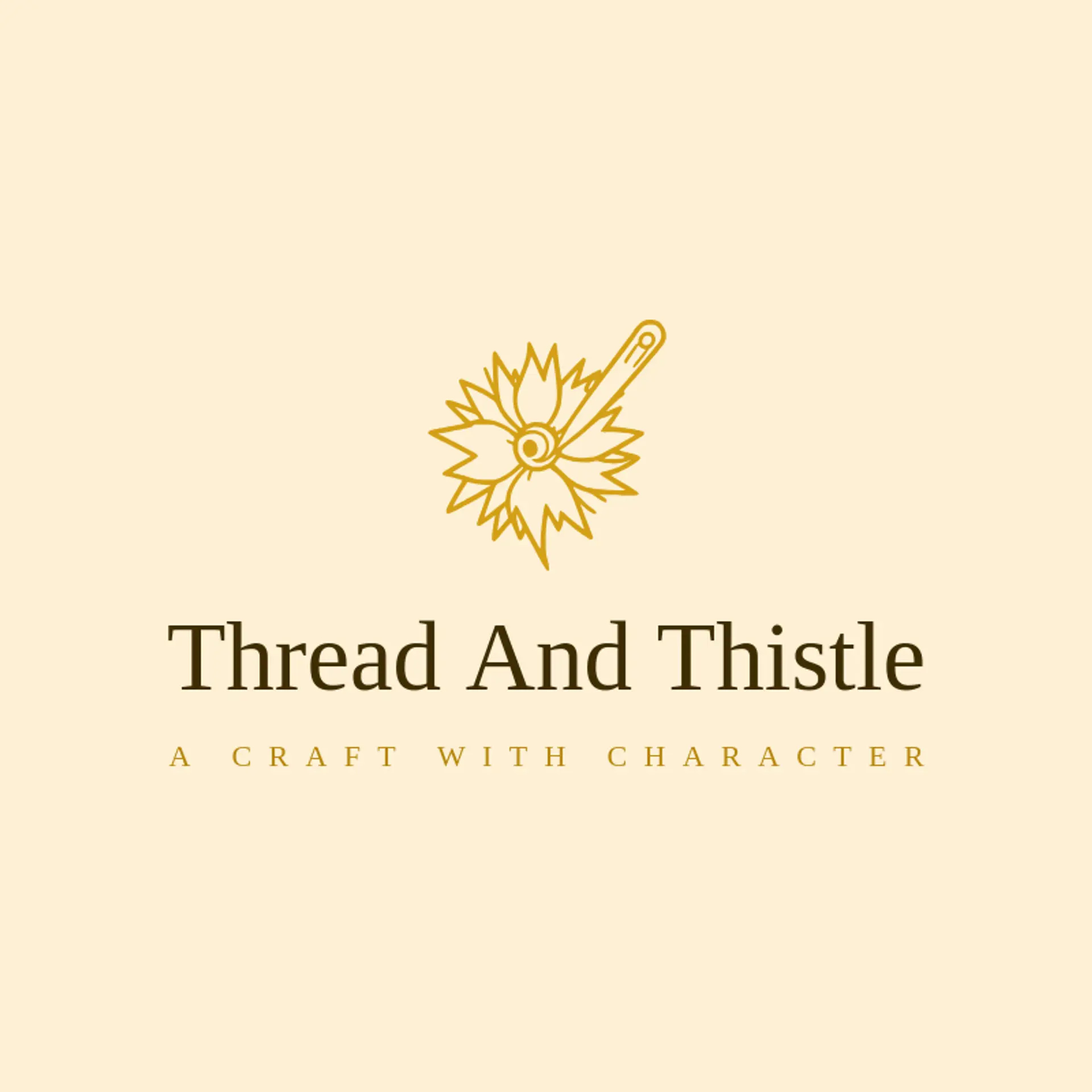Thread and Thistle logo for handmade