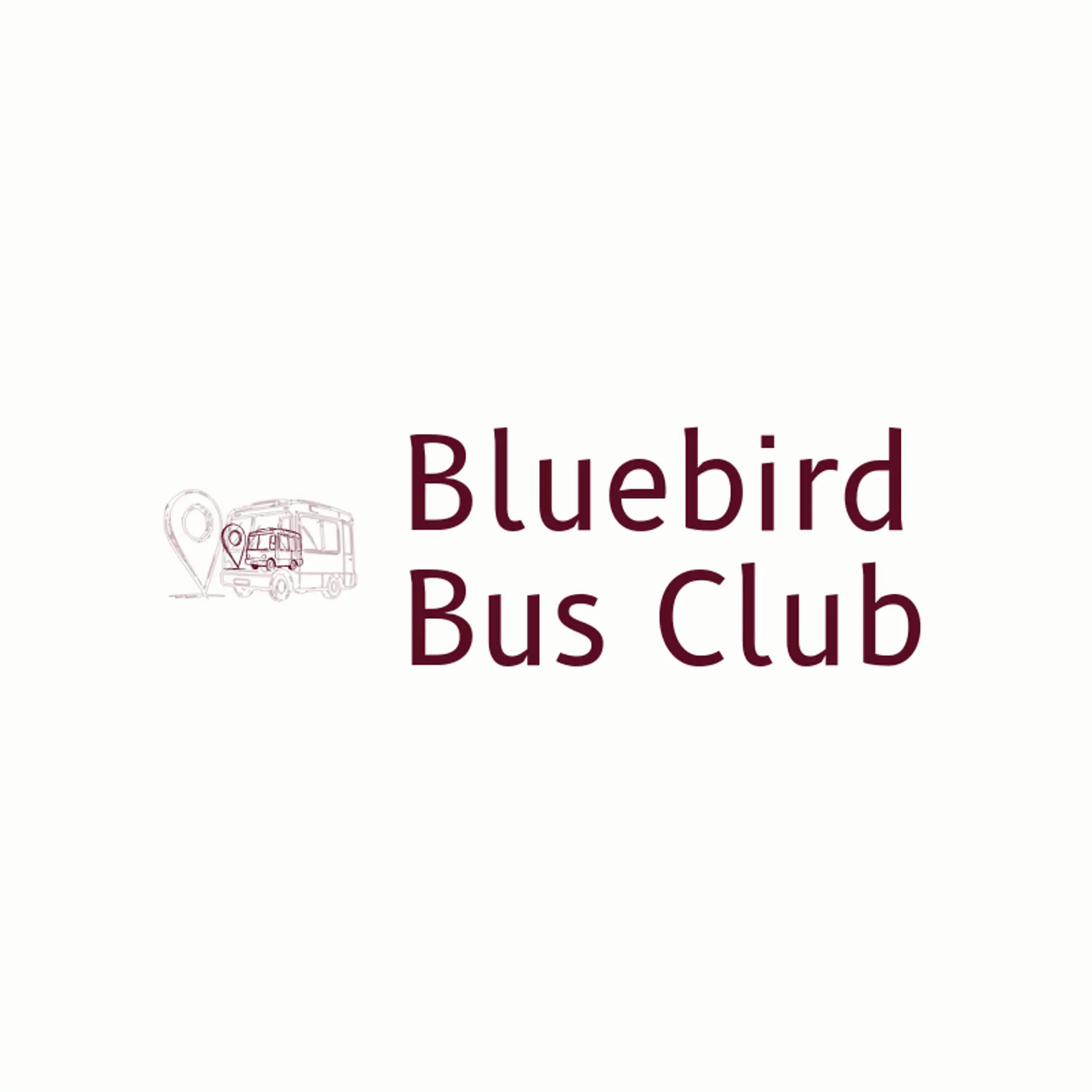 Bluebird Bus Club logo for bus