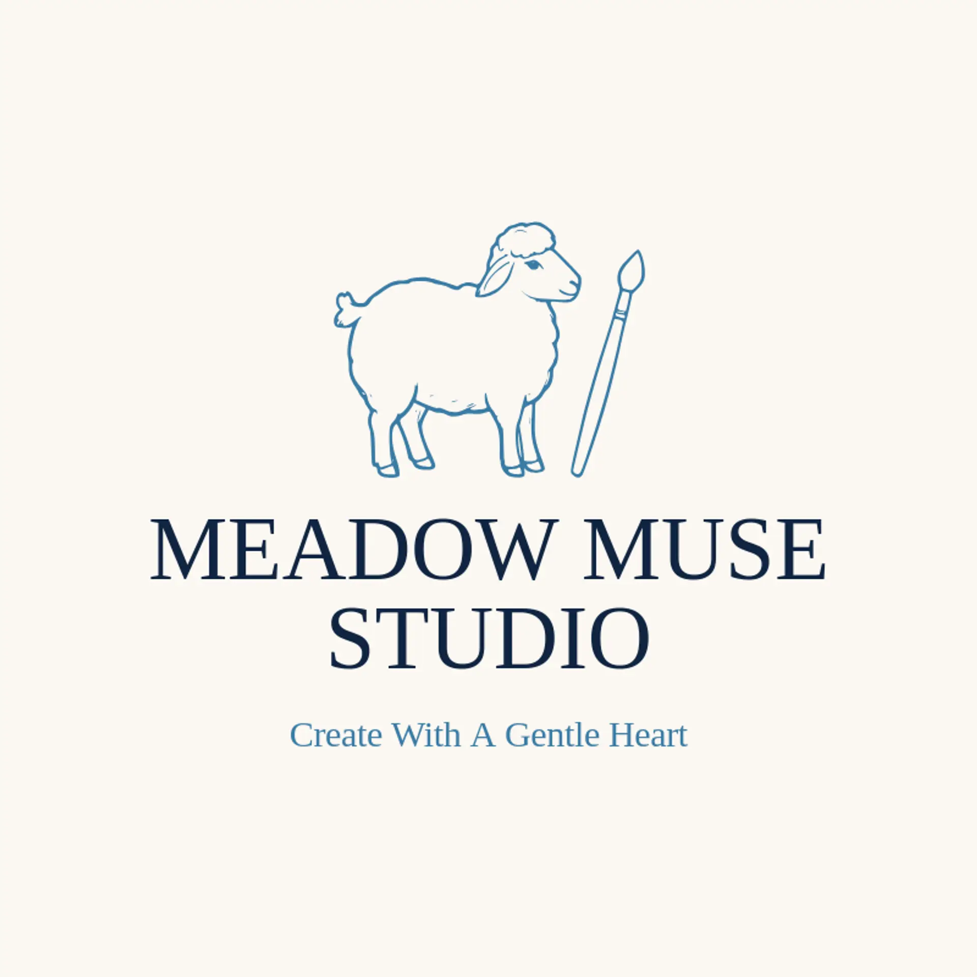 Meadow Muse Studio logo for lamb