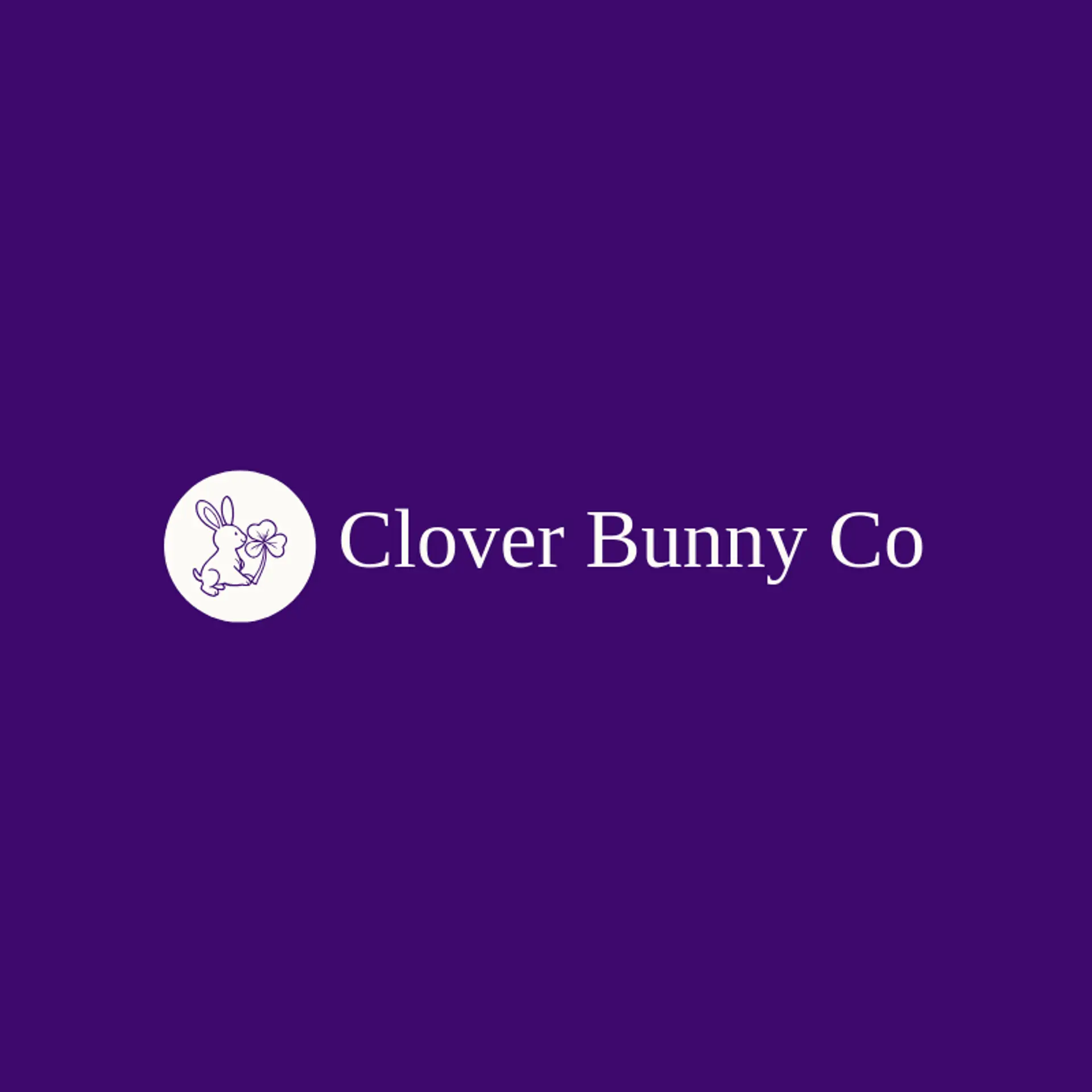 Clover Bunny Co logo for baby