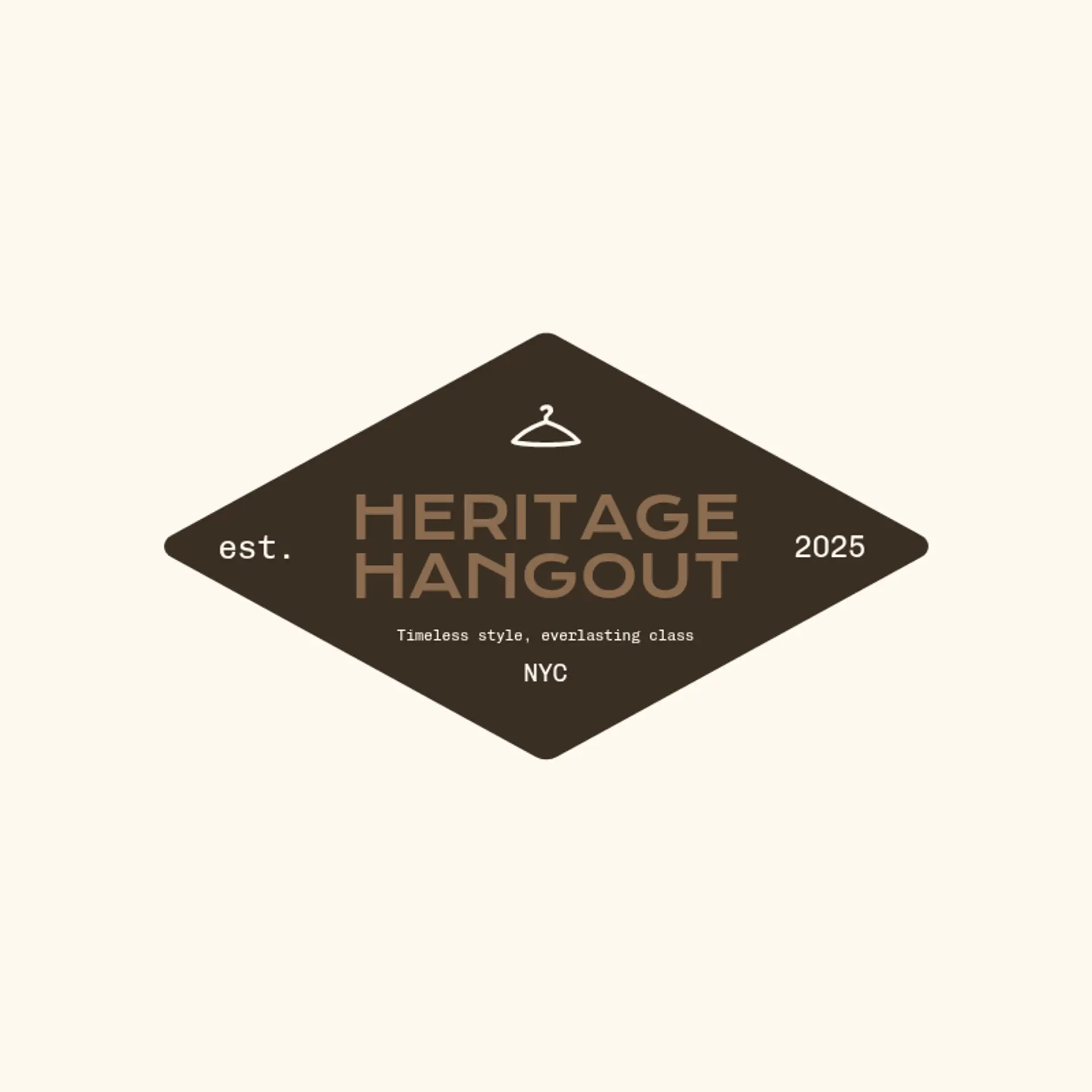 Heritage Hangout logo for classic fashion