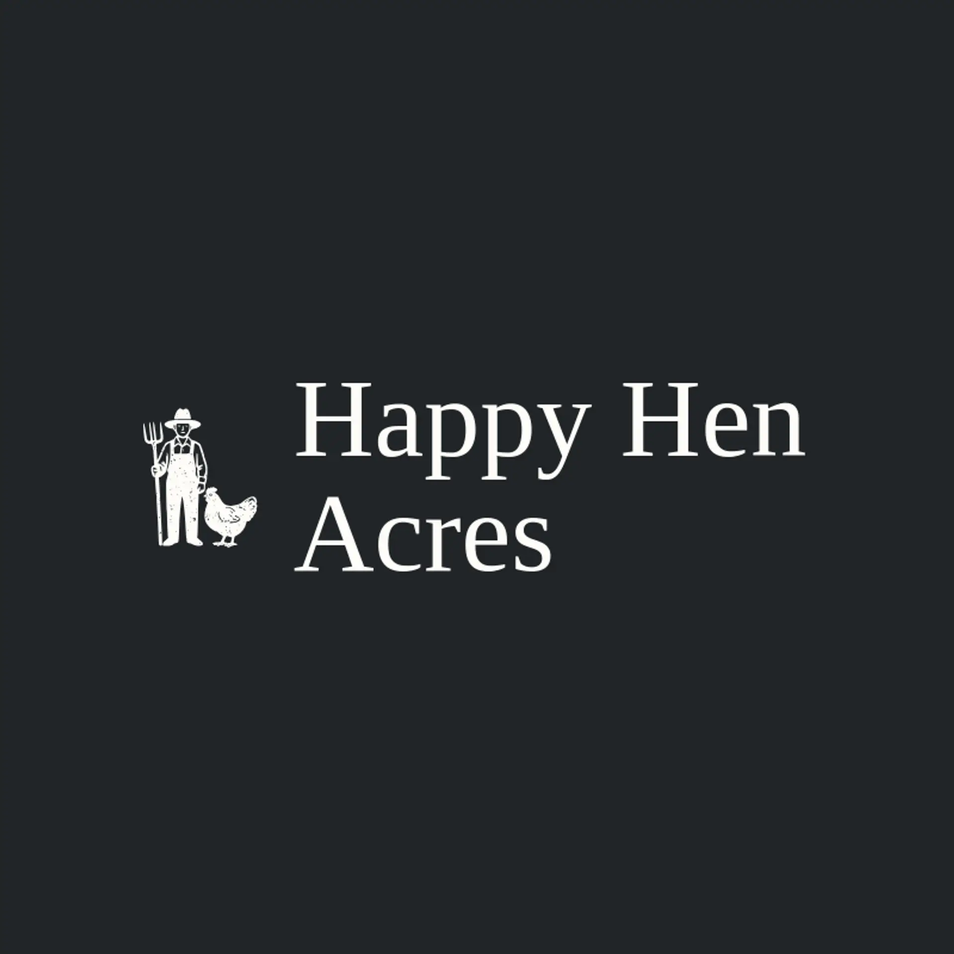 Happy Hen Acres logo for farmer