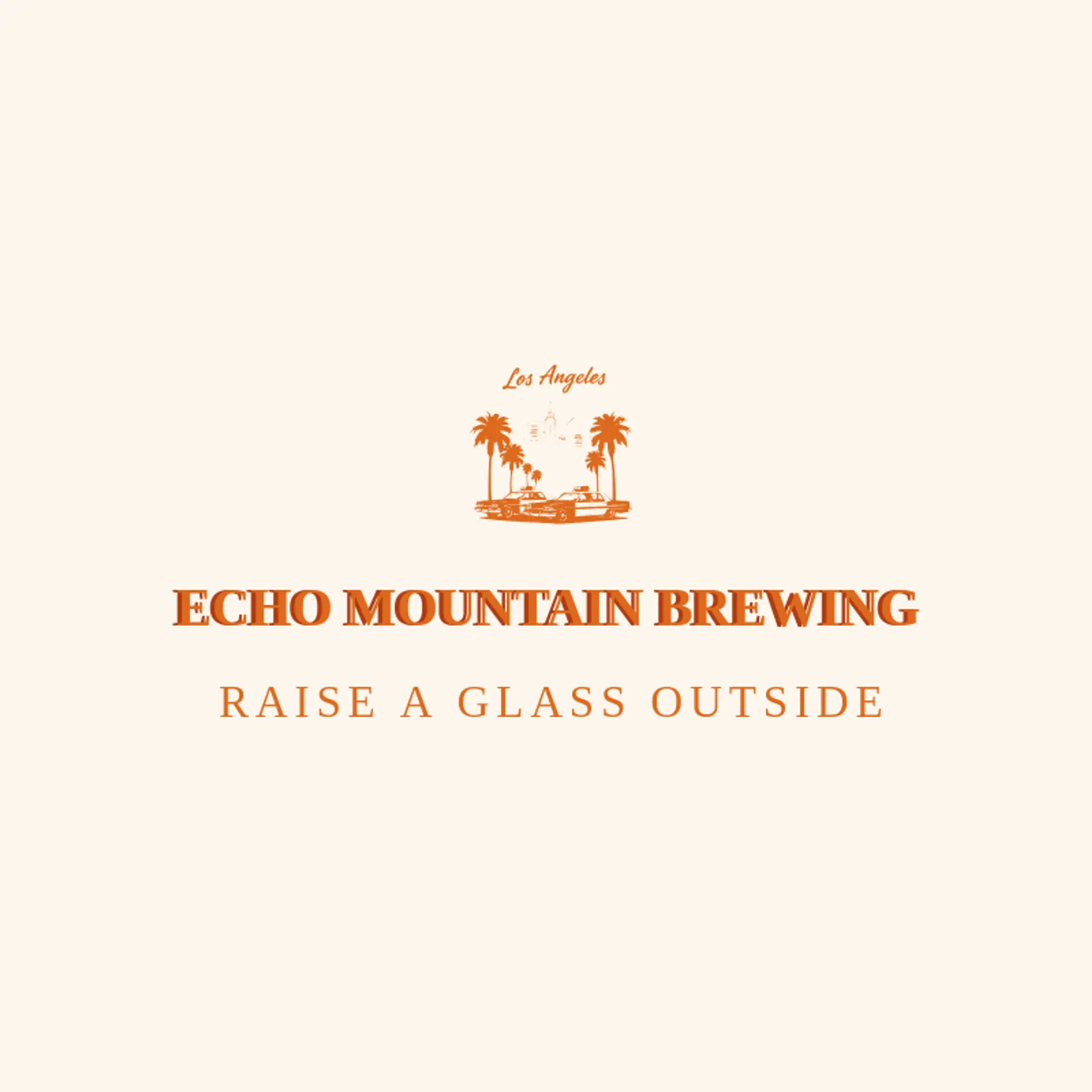 Echo Mountain Brewing logo for los angeles