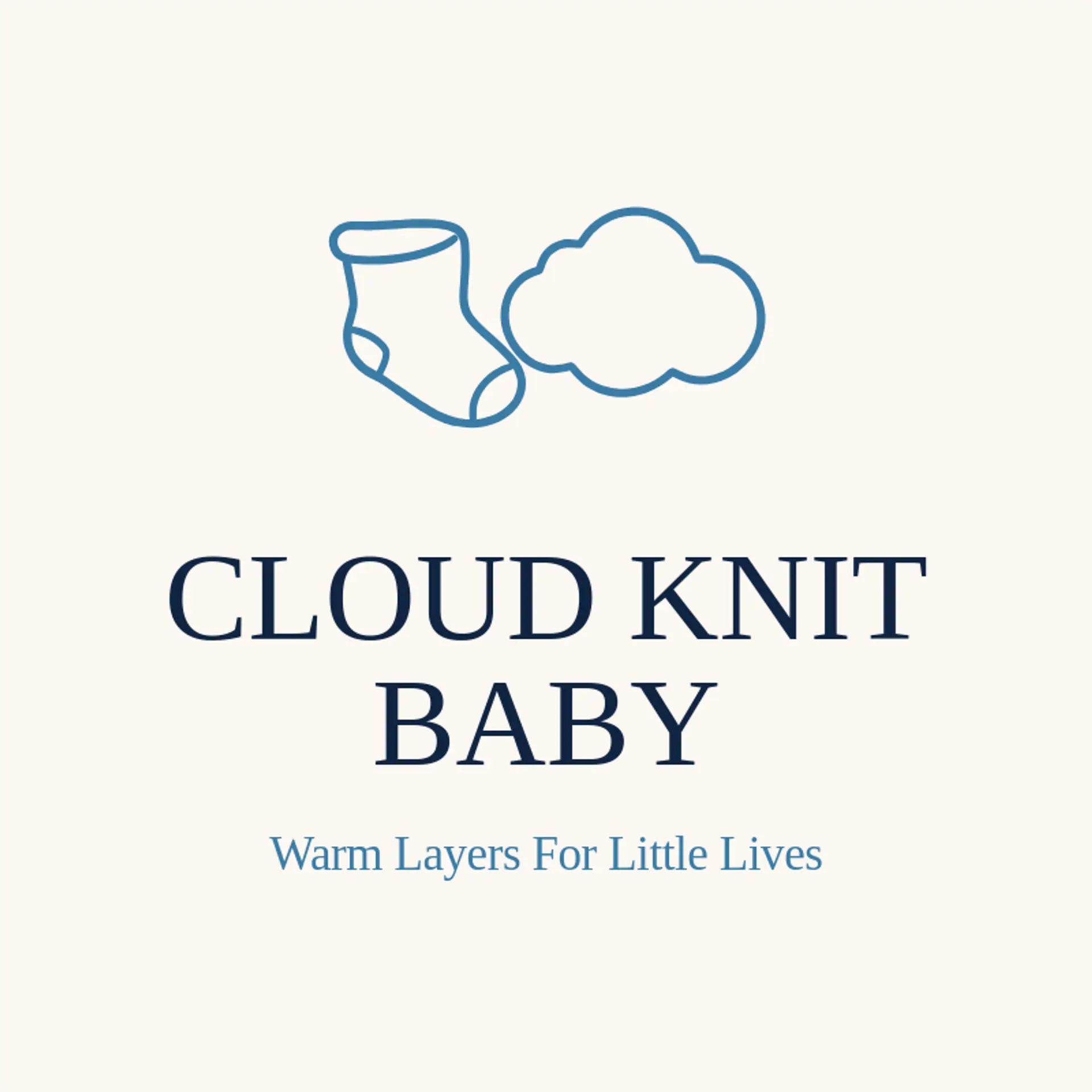 Cloud Knit Baby logo for baby