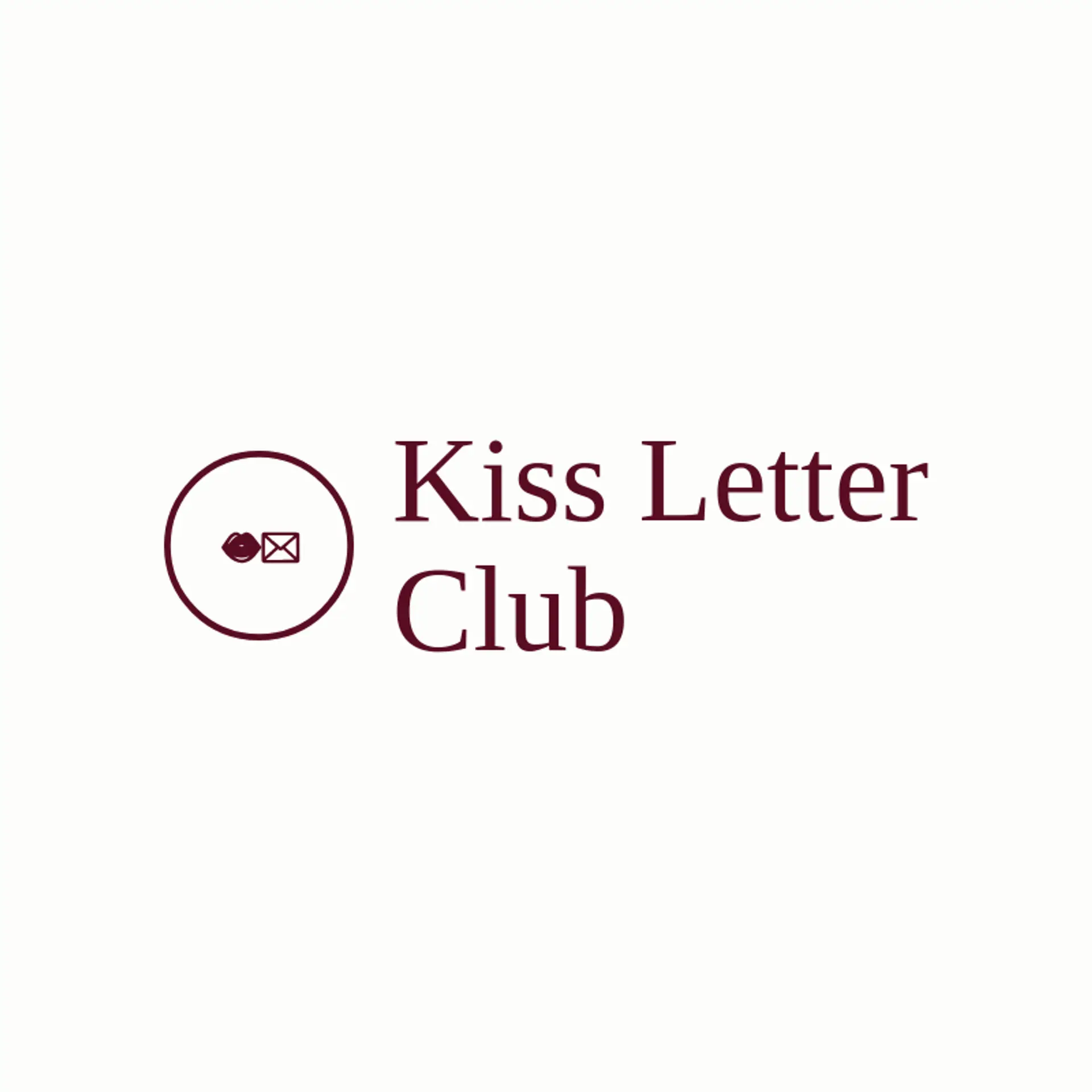 Kiss Letter Club logo for kiss
