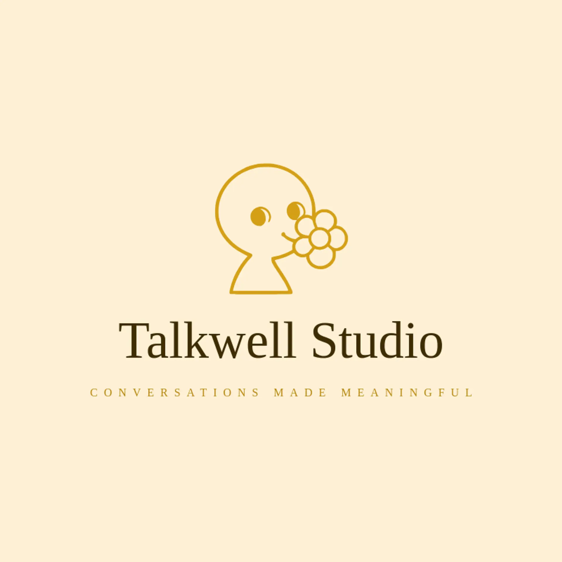 Talkwell Studio logo for voice