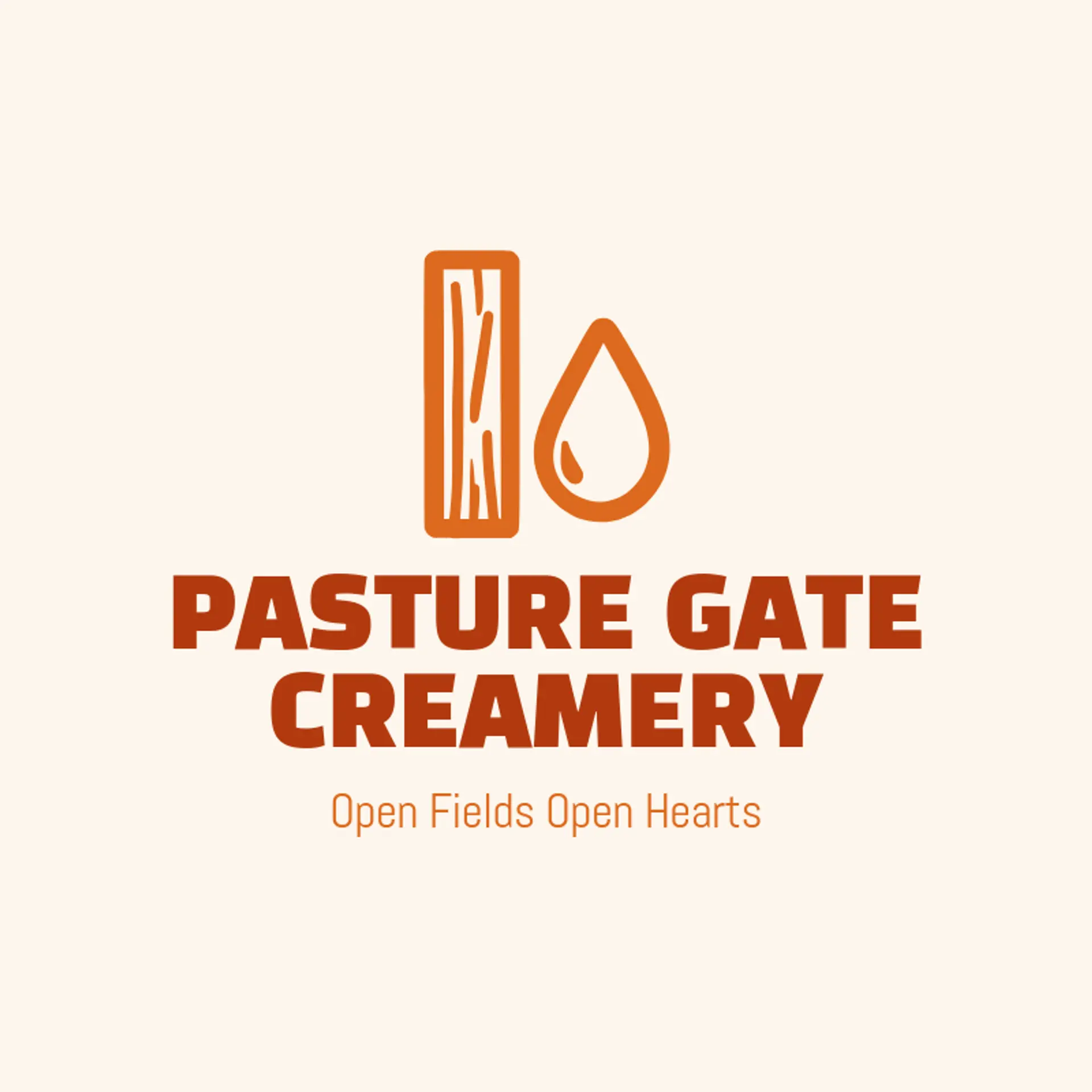 Pasture Gate Creamery logo for dairy farm