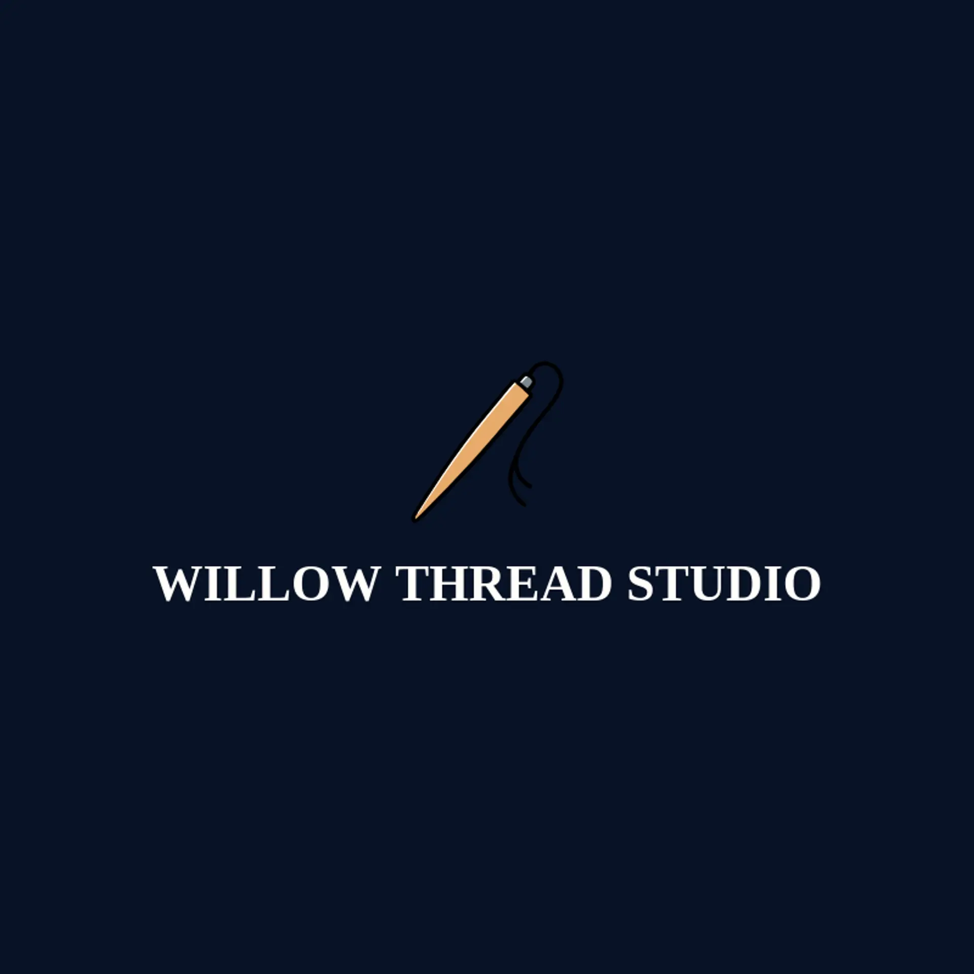Willow Thread Studio logo for handmade