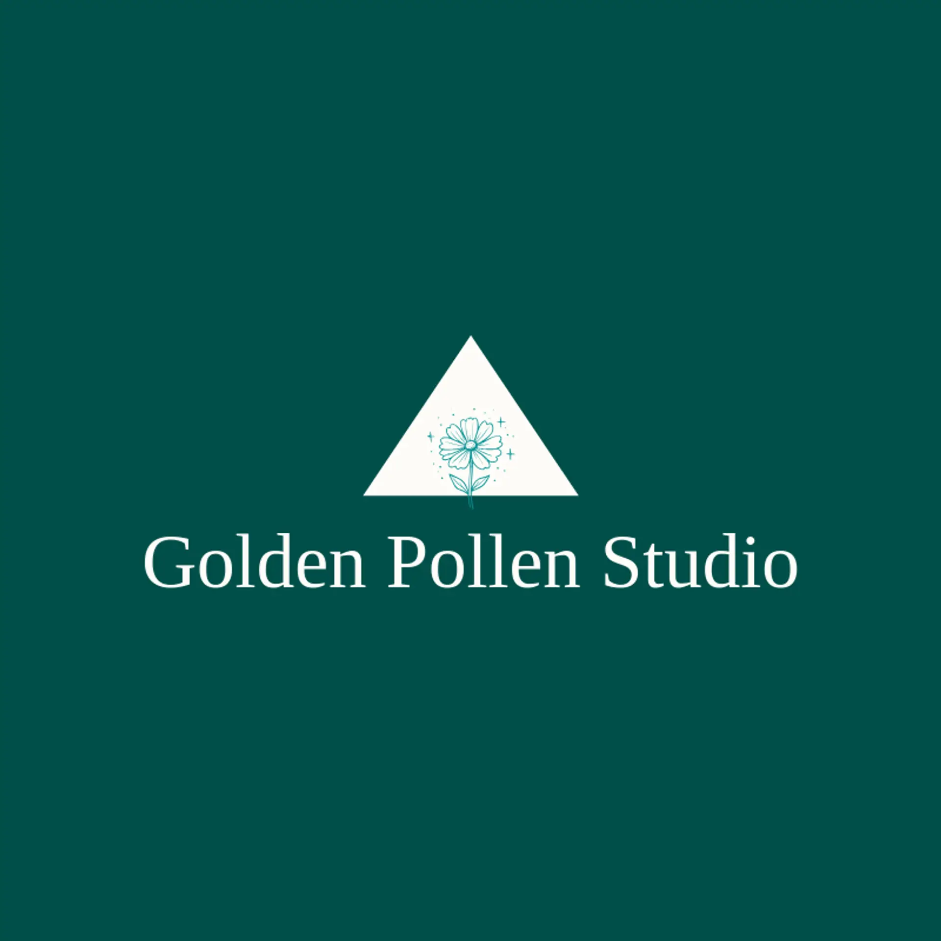 Golden Pollen Studio logo for wildflower