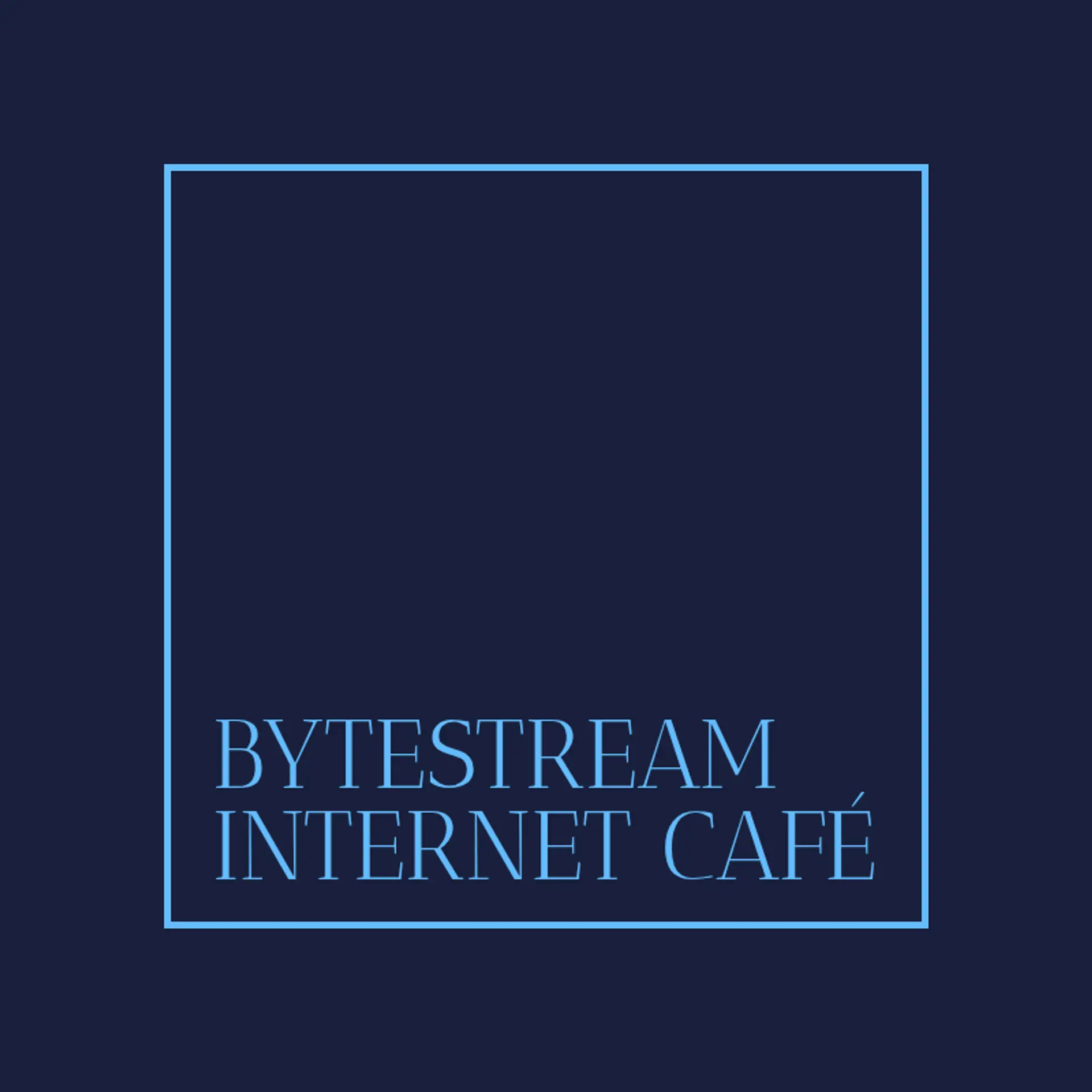 ByteStream Internet Café logo for internet cafe