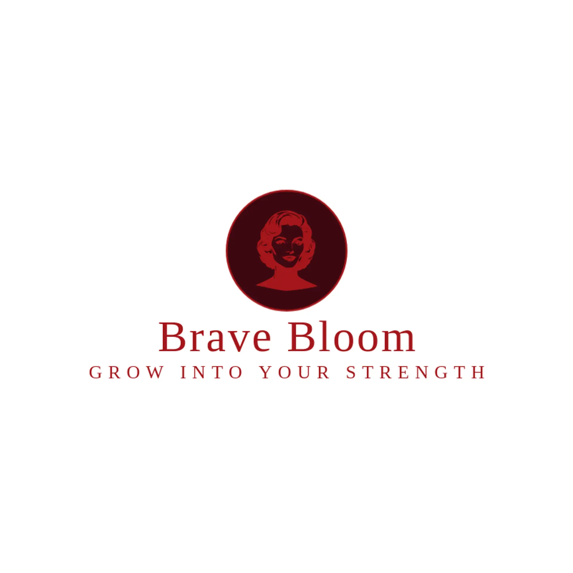 Brave Bloom logo for woman
