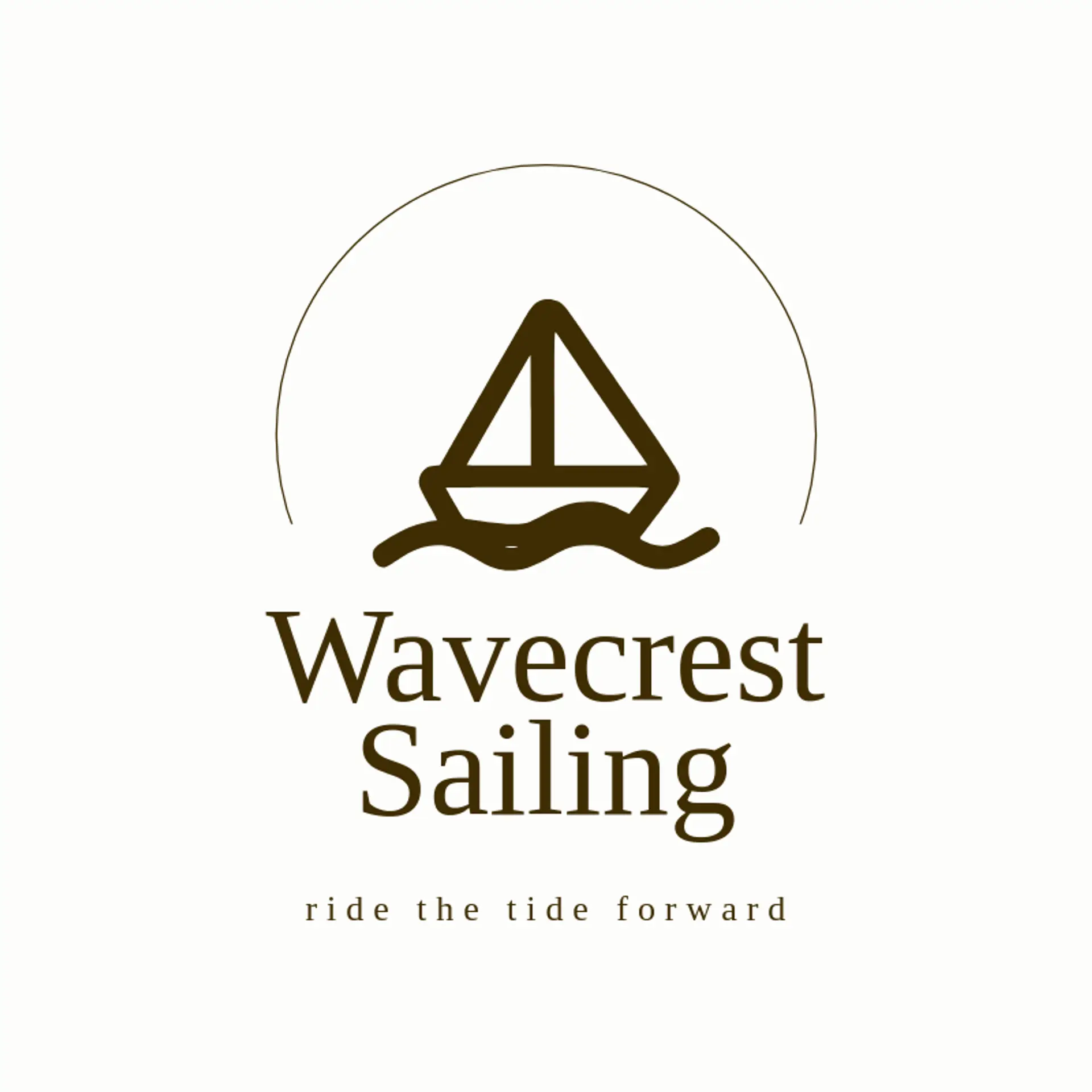 Wavecrest Sailing logo for ocean