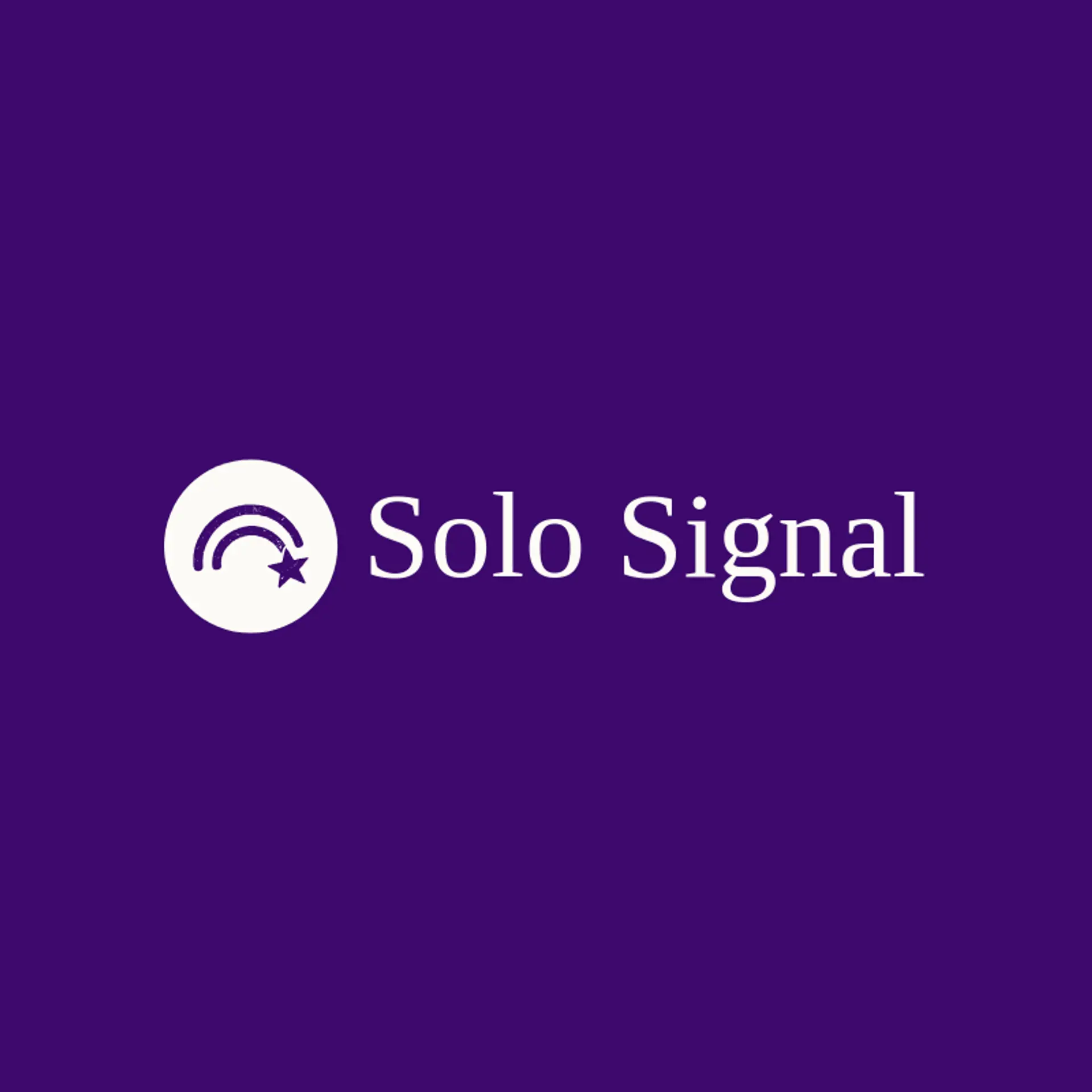 Solo Signal logo for streamer