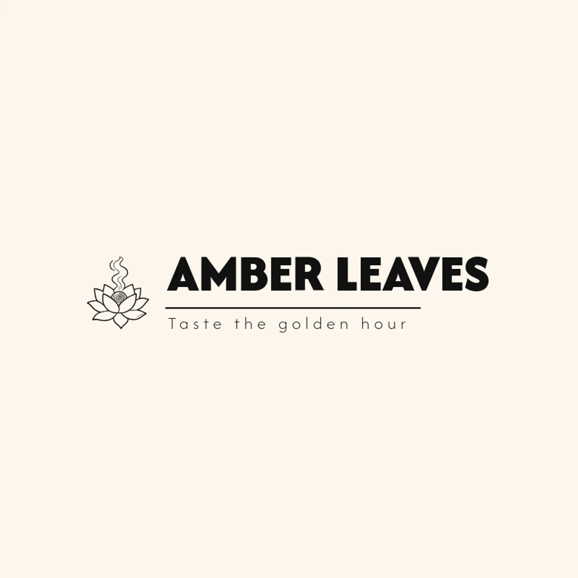 Amber Leaves logo for tea