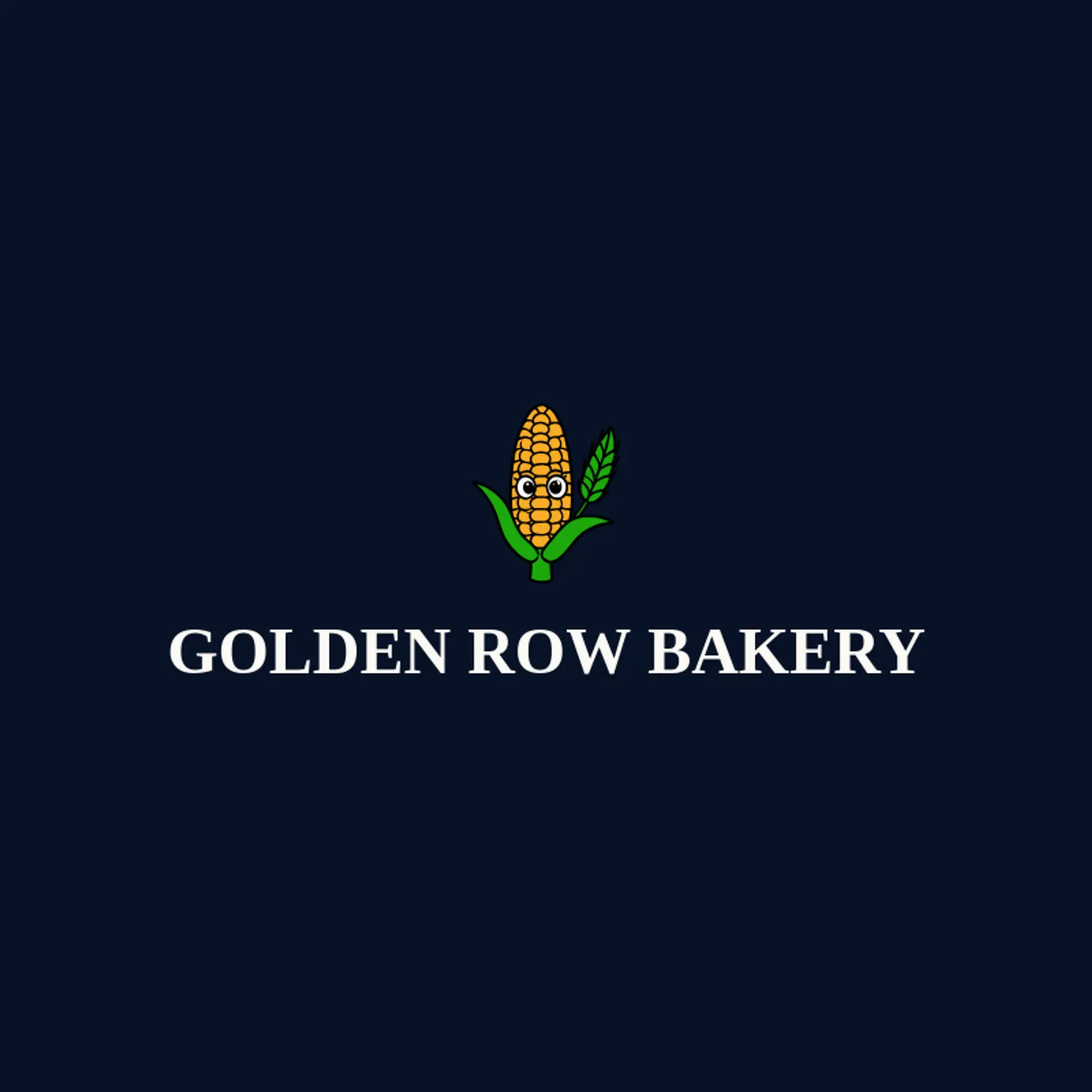 Golden Row Bakery logo for corn