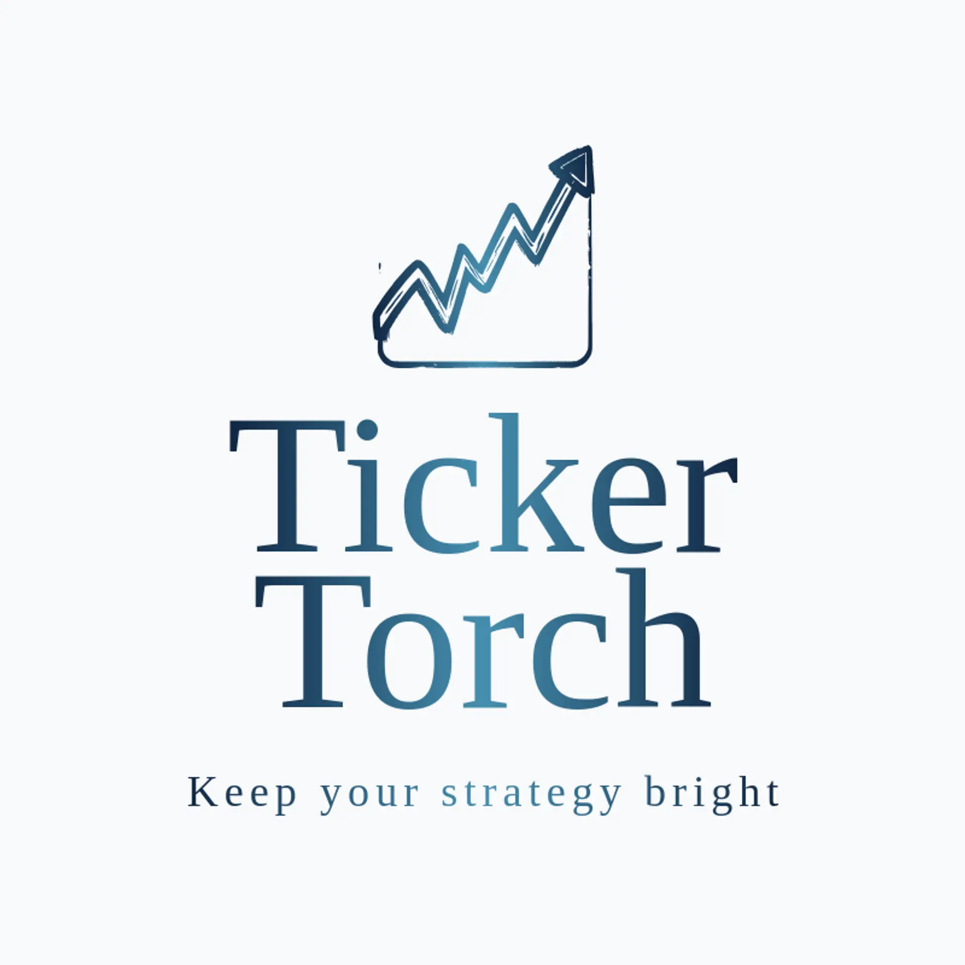 Ticker Torch logo for stock market