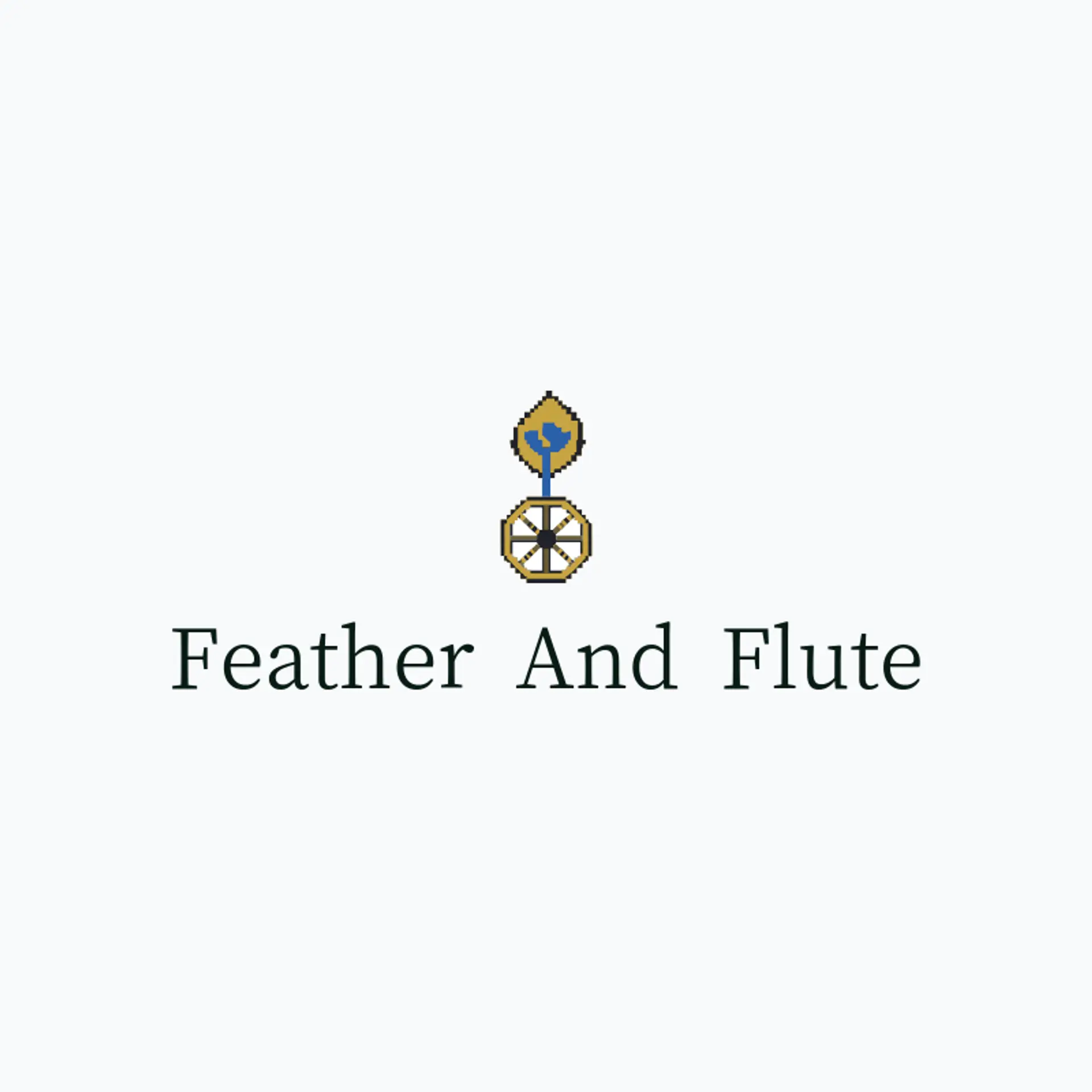 Feather And Flute logo for krishna