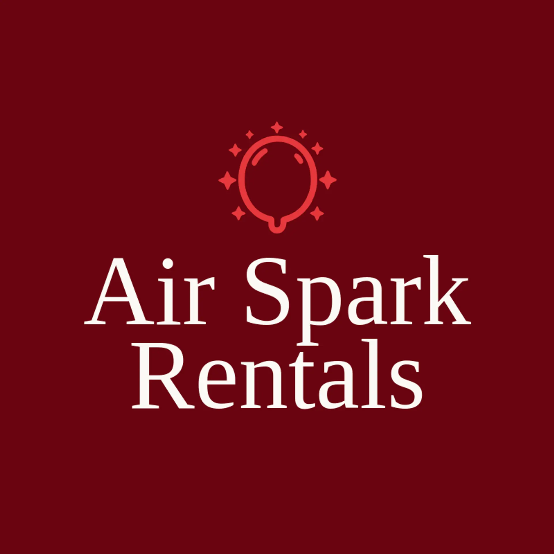 Air Spark Rentals logo for inflatable
