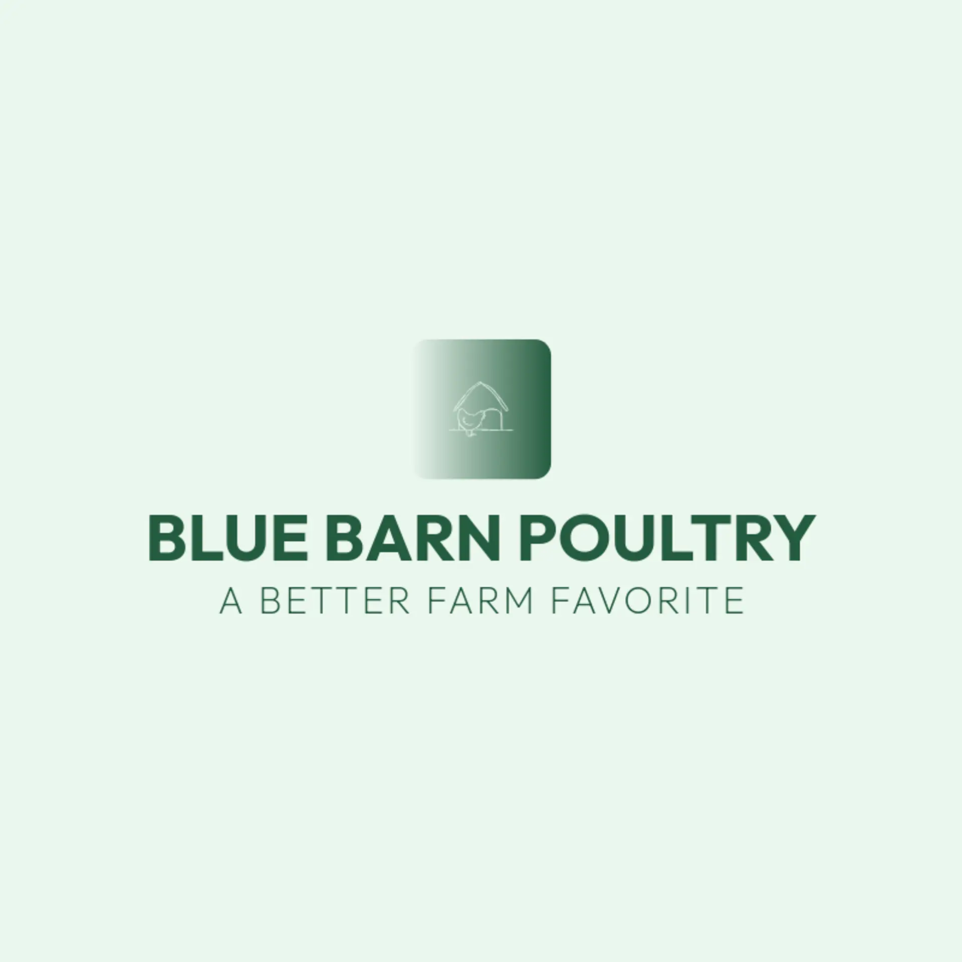 Blue Barn Poultry logo for chicken