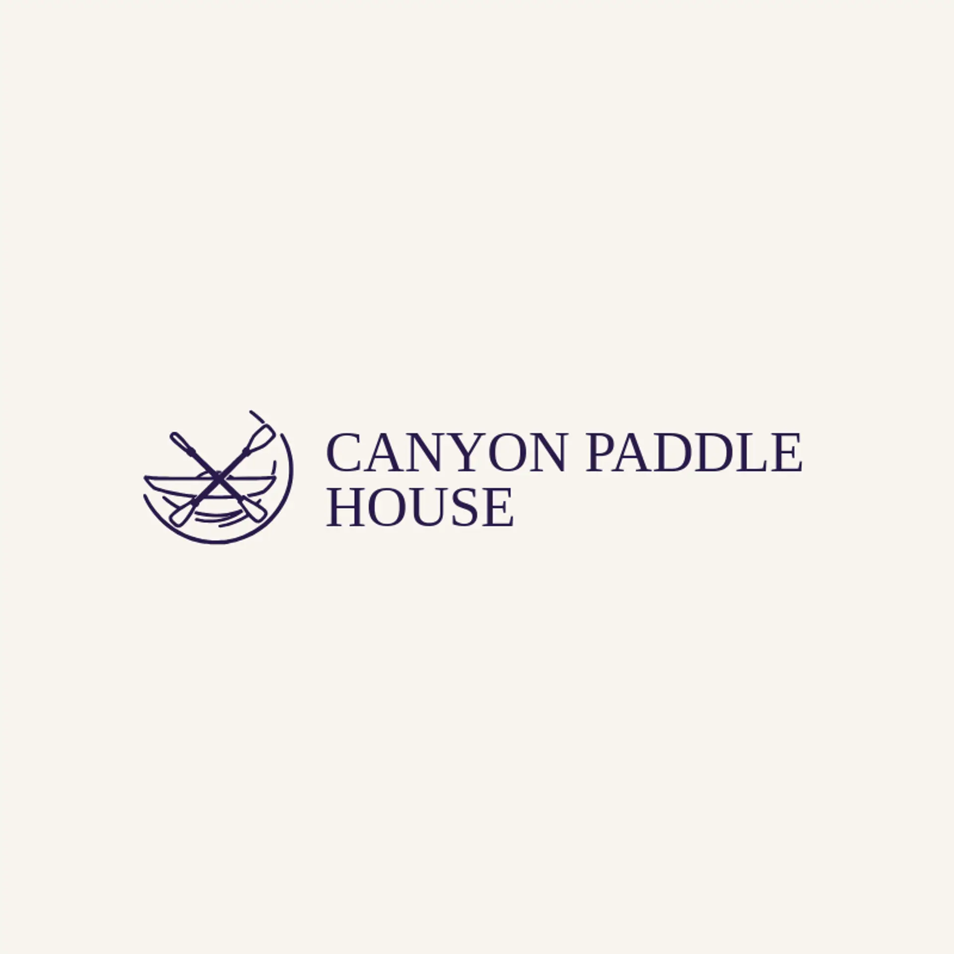 Canyon Paddle House logo for kayak