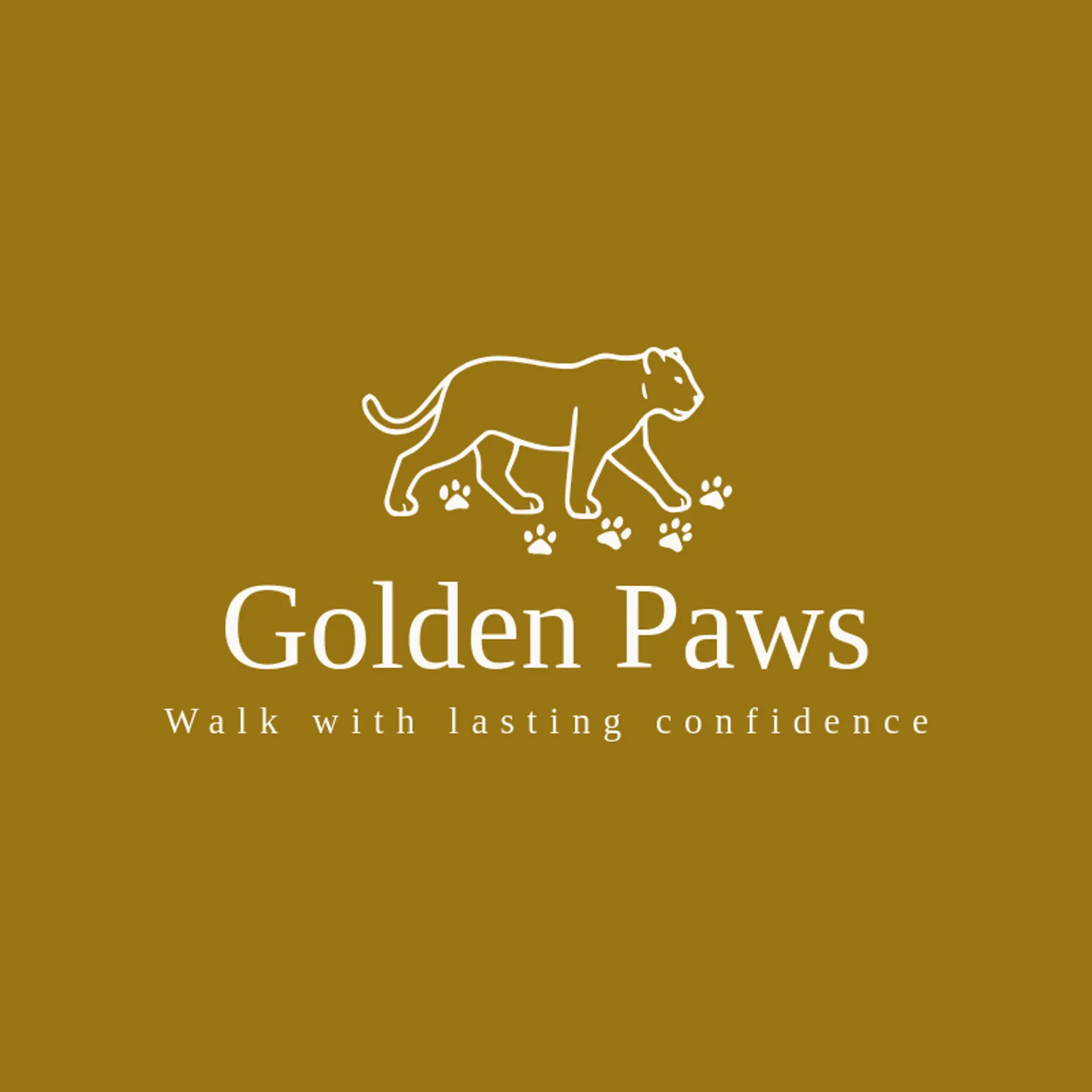 Golden Paws logo for leopard