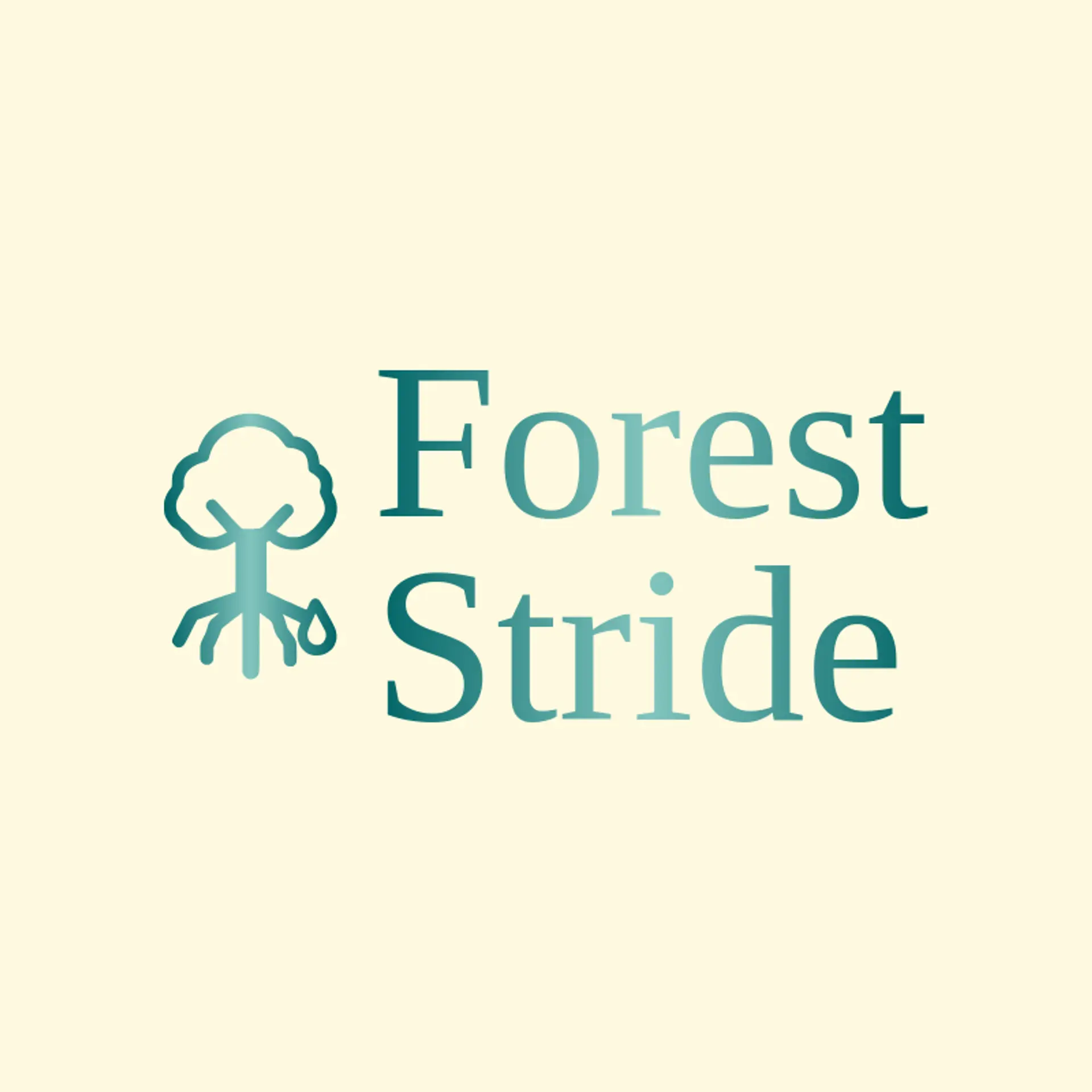 Forest Stride logo for running