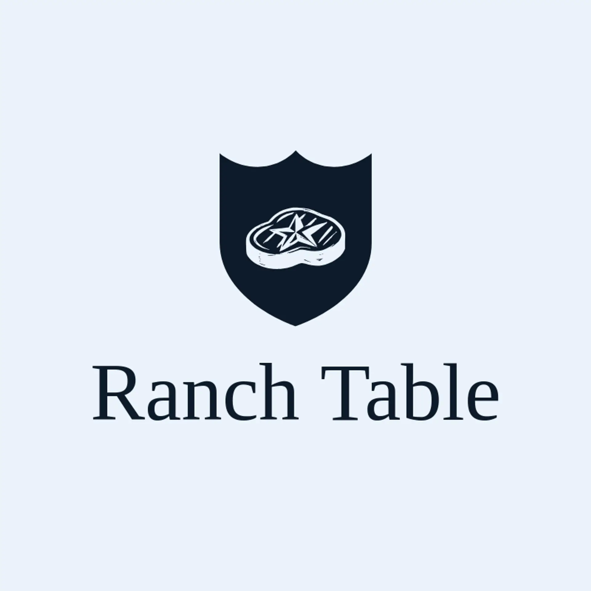 Ranch Table logo for steakhouse