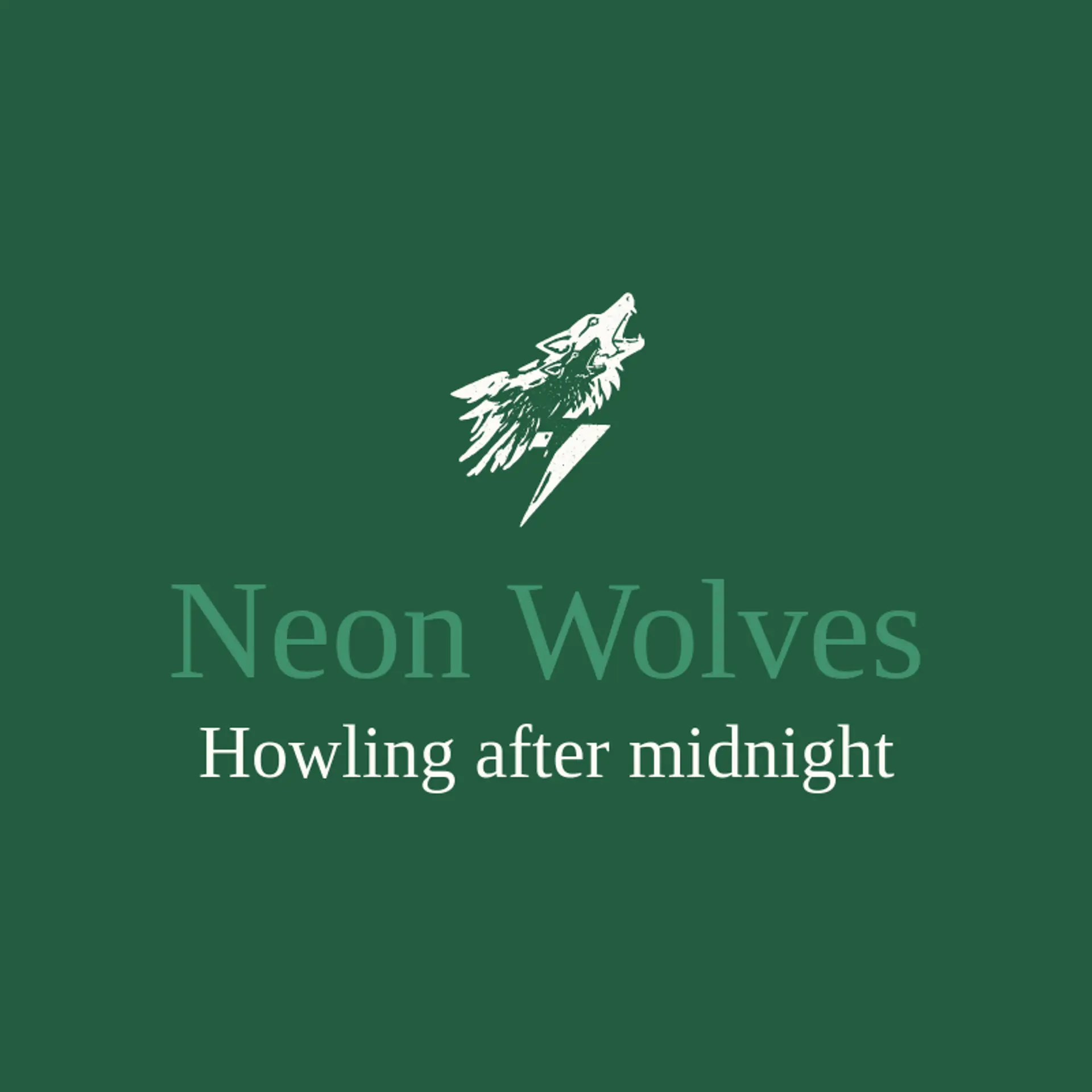 Neon Wolves logo for rock band