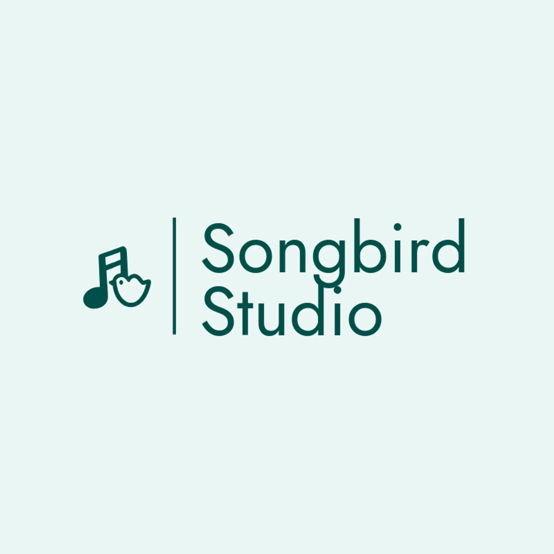Songbird Studio logo for audio