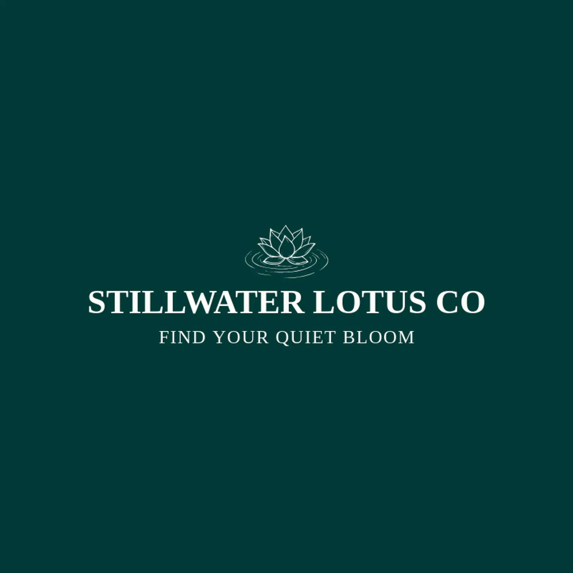 Stillwater Lotus Co logo for lotus flower