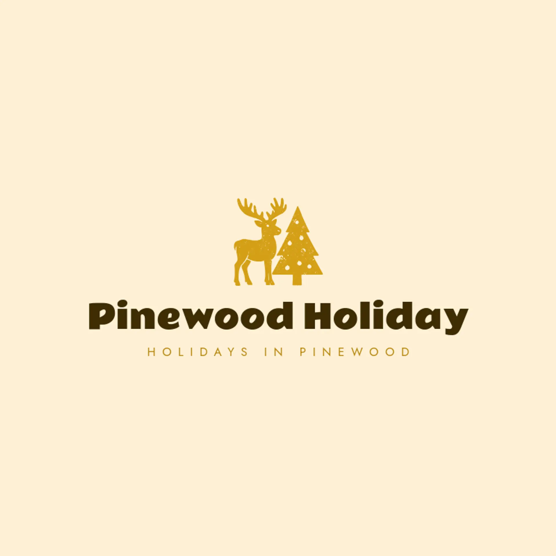 Pinewood Holiday logo for christmas tree