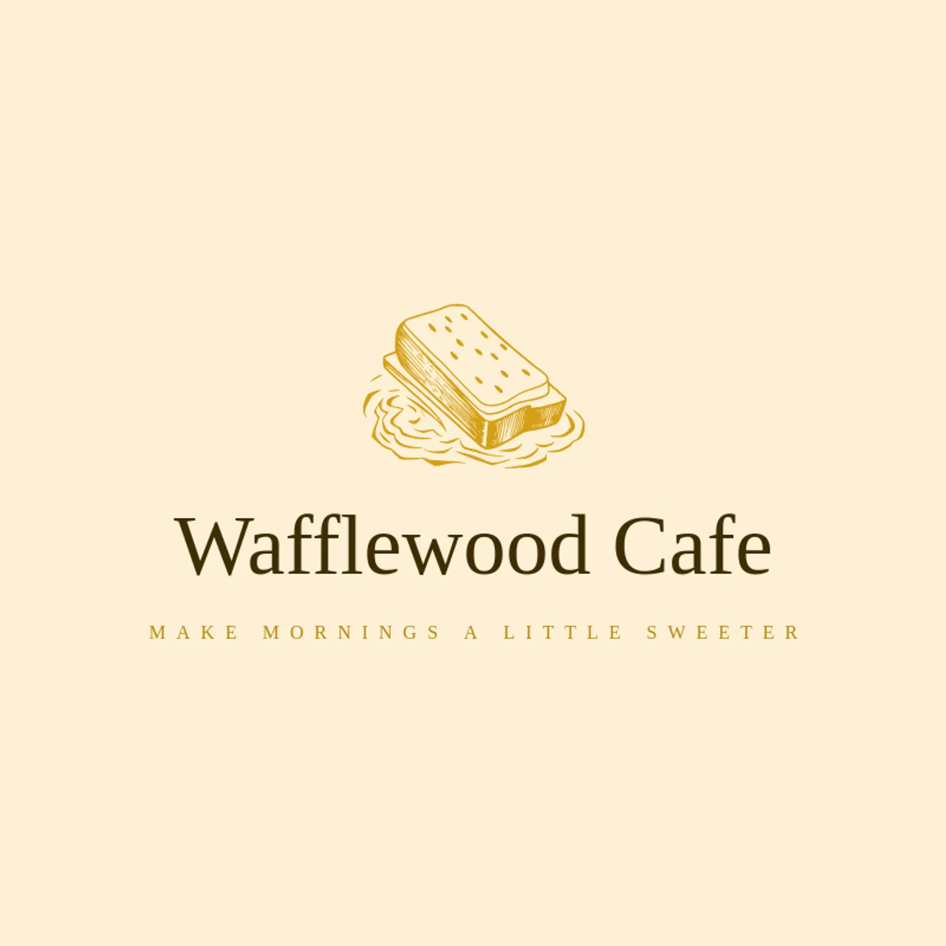 Wafflewood Cafe logo for toast