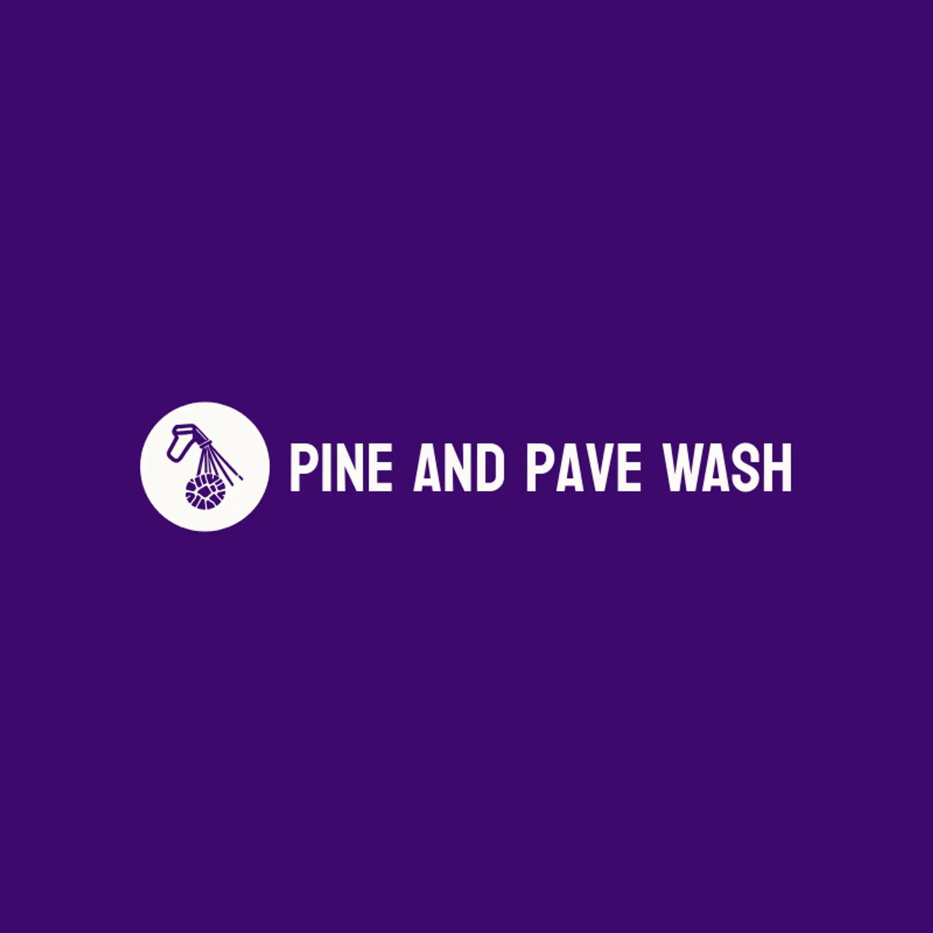 Pine and Pave Wash logo for pressure wash