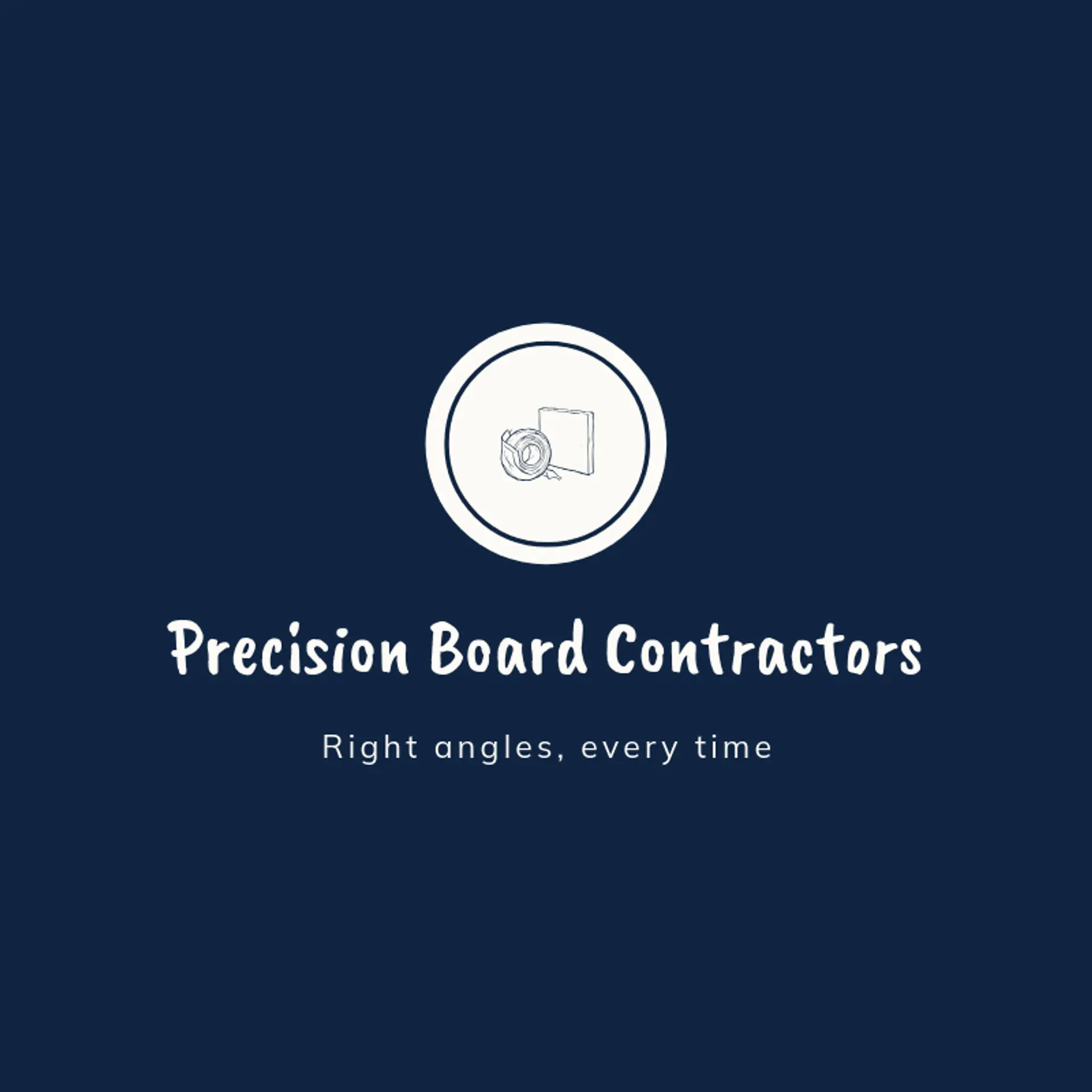 Precision Board Contractors logo for drywall