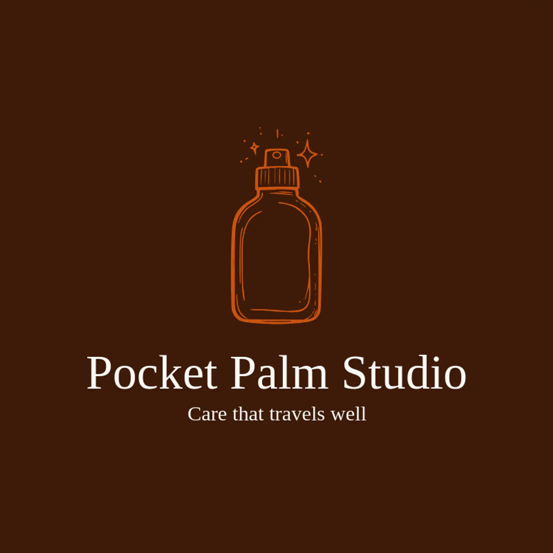 Pocket Palm Studio logo for hand sanitizer