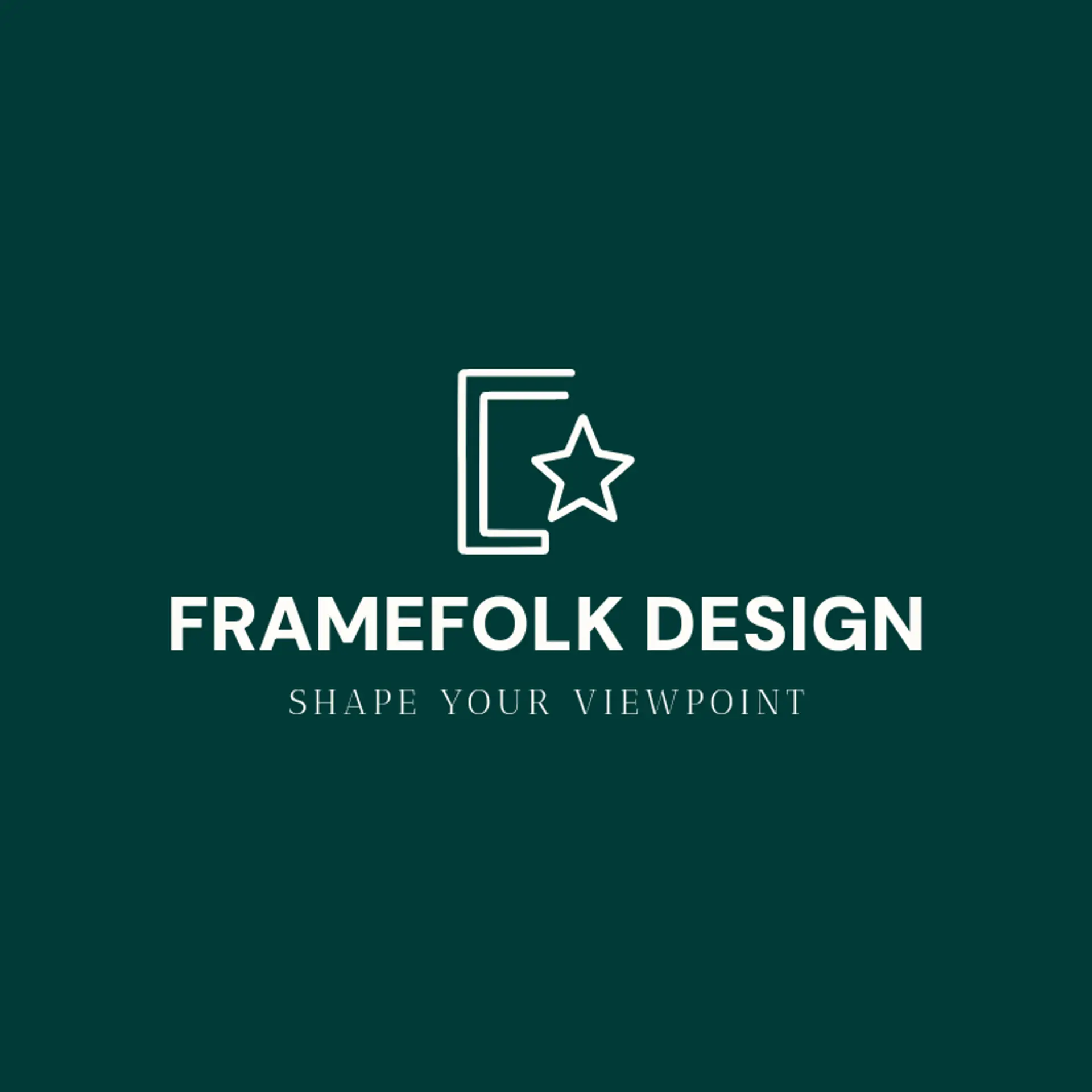 Framefolk Design logo for frame