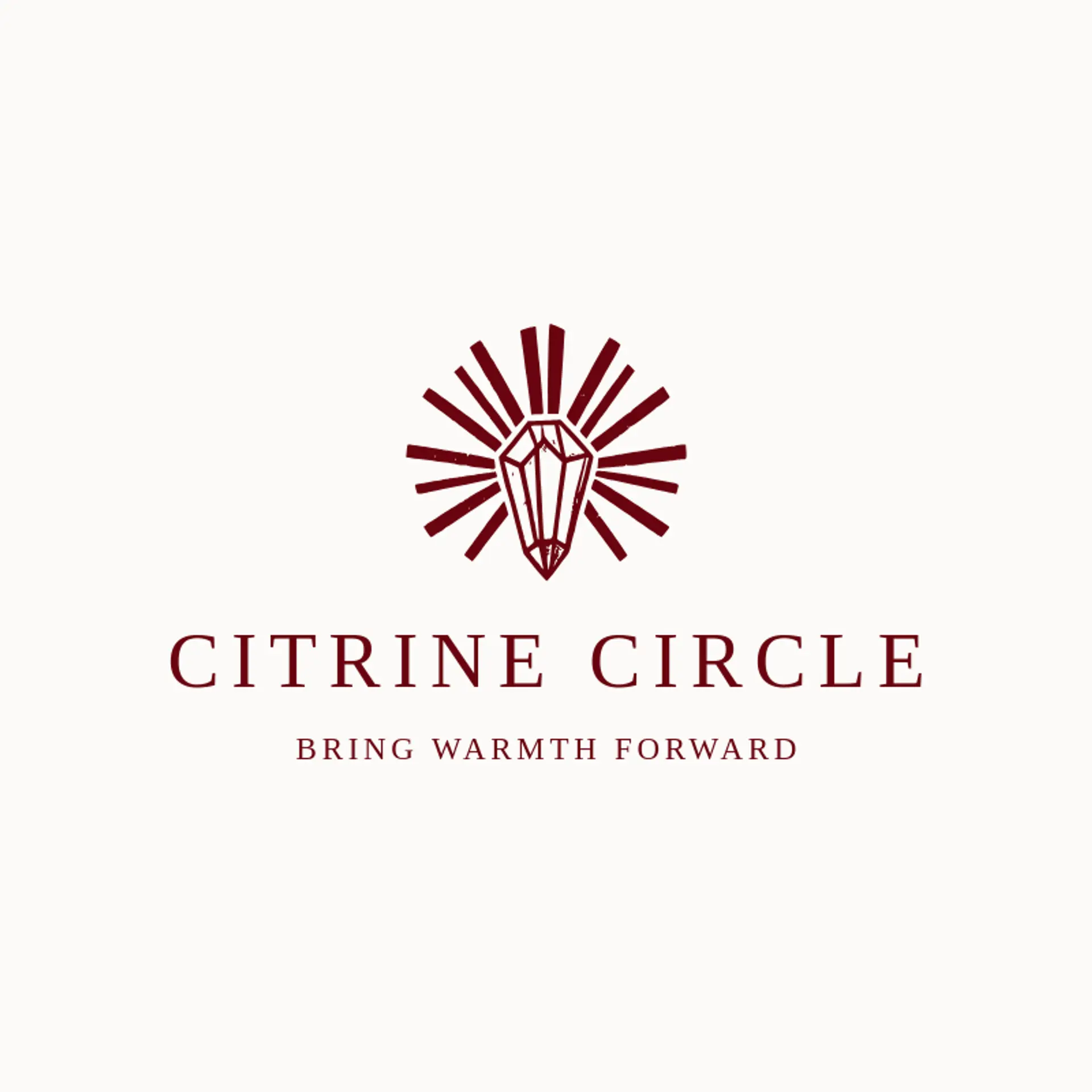 Citrine Circle logo for art deco