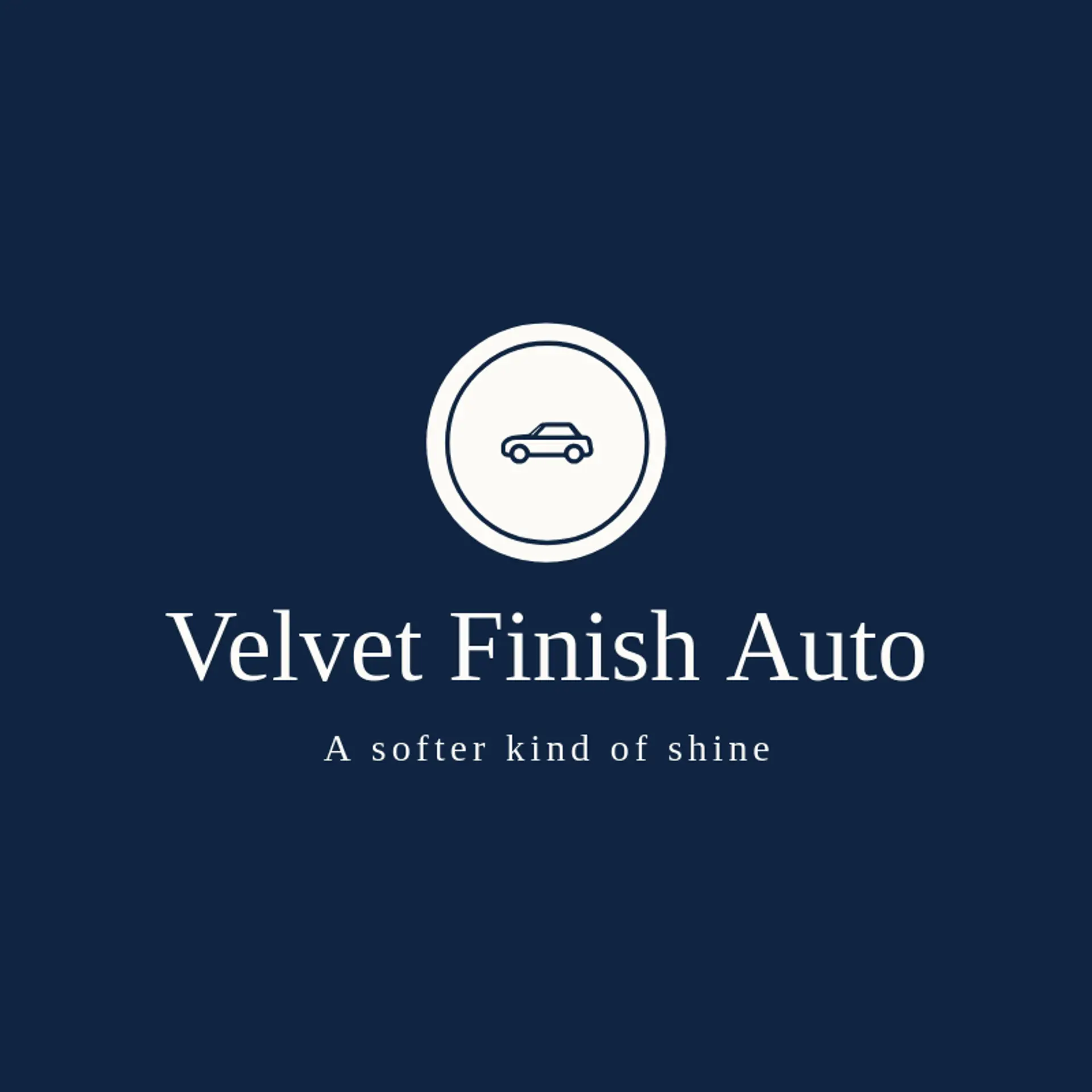 Velvet Finish Auto logo for mobile detailing
