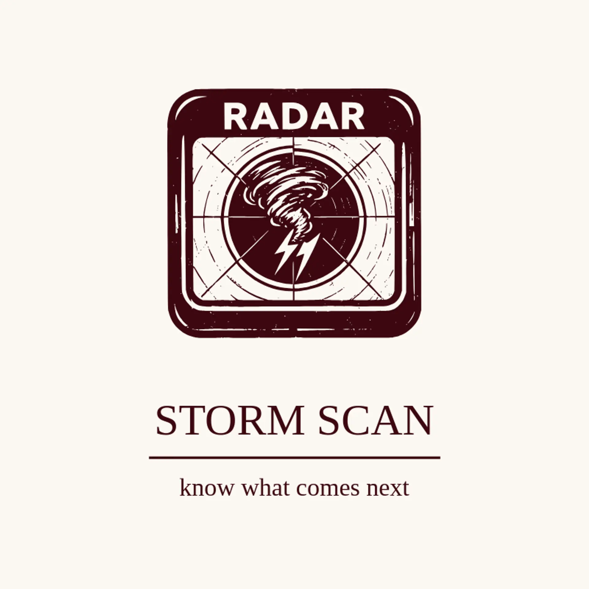 Storm Scan logo for tornado