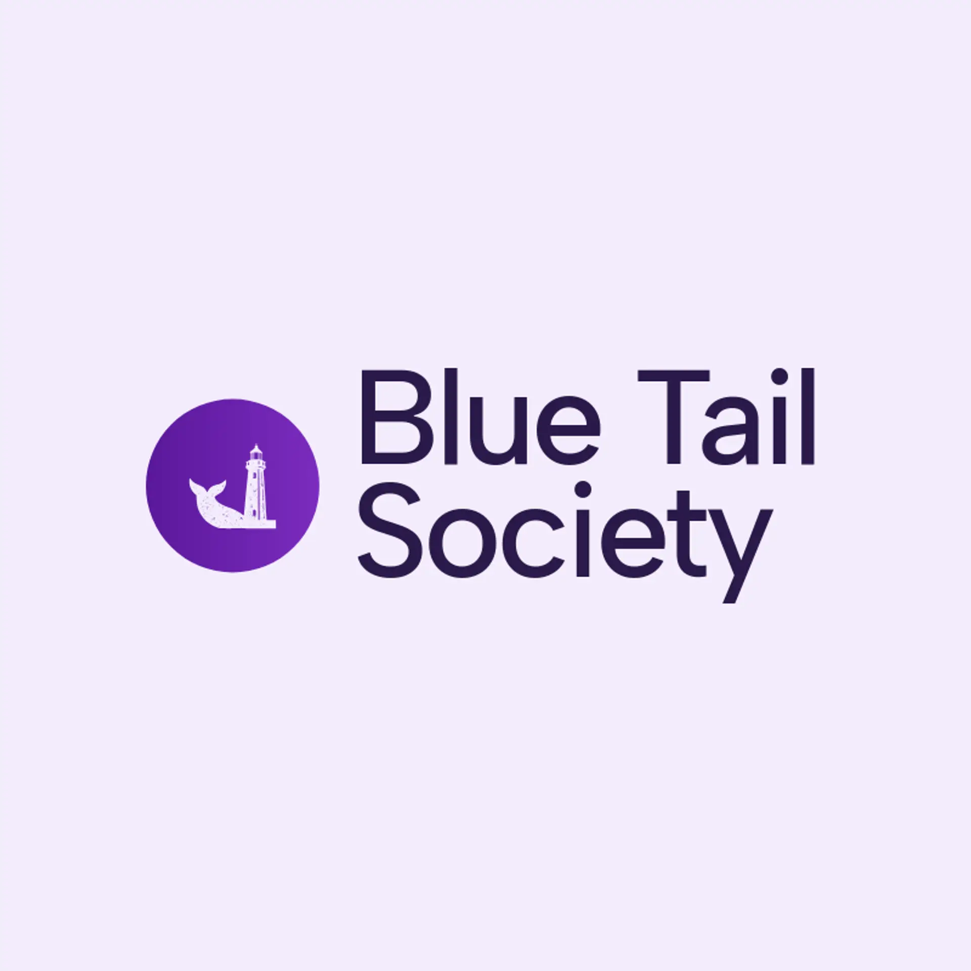 Blue Tail Society logo for wave