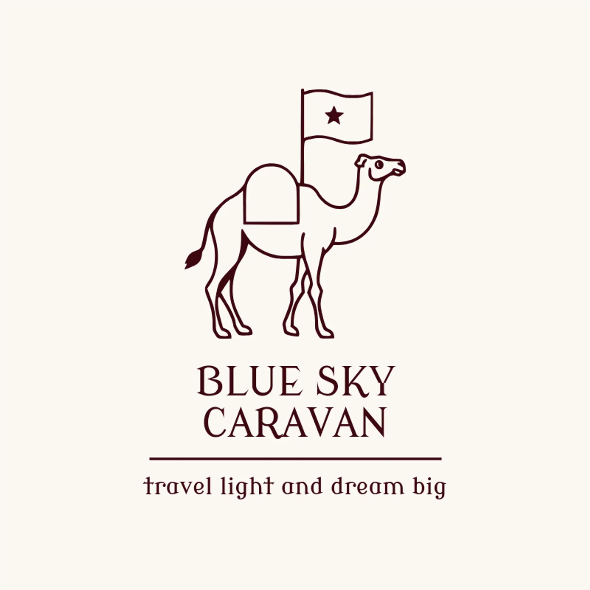 Blue Sky Caravan logo for camel